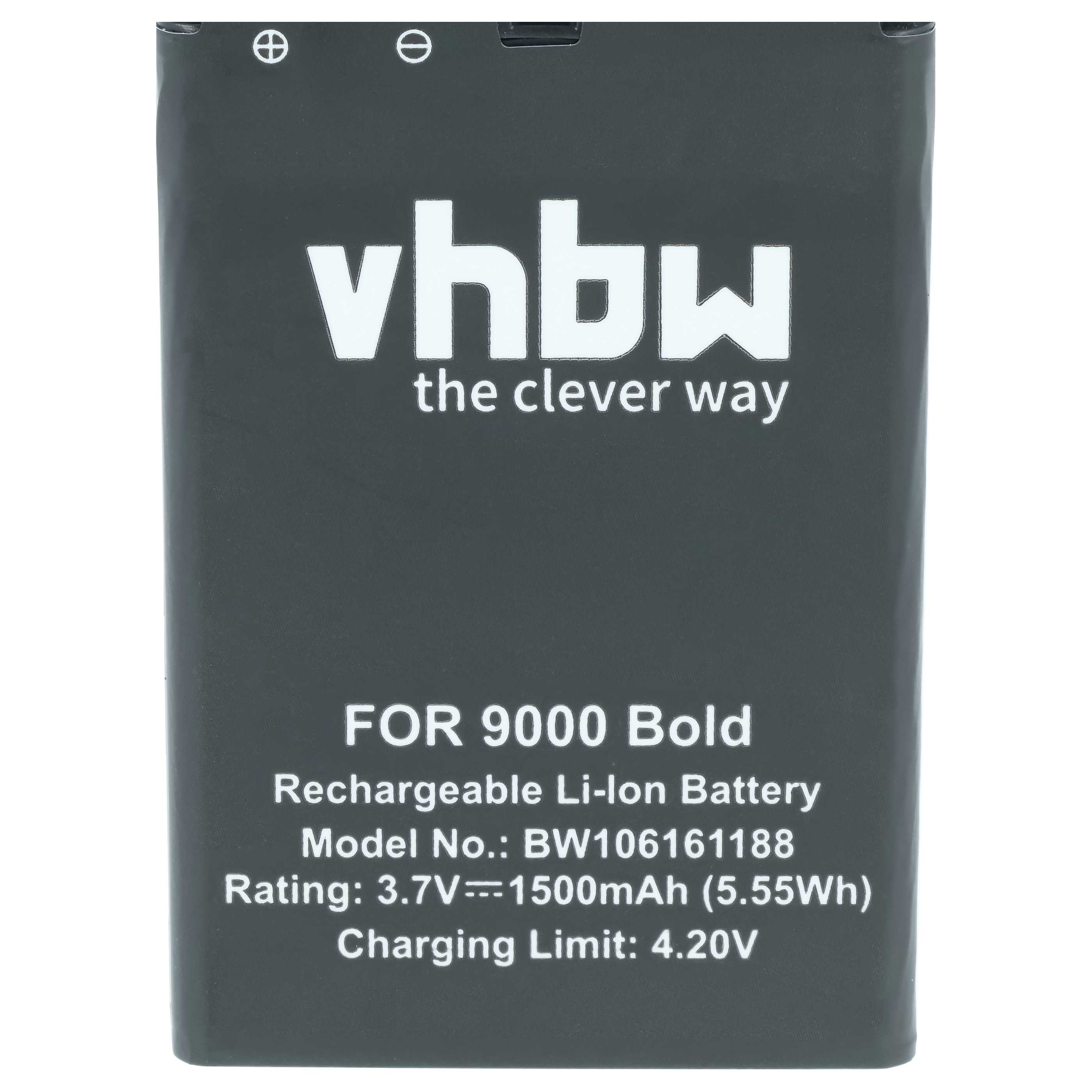 Akku als Ersatz für BlackBerry BAT-14392-001, M-S1, ACC14392-001 für Blackberry - 1500mAh 3,7V Li-Ion