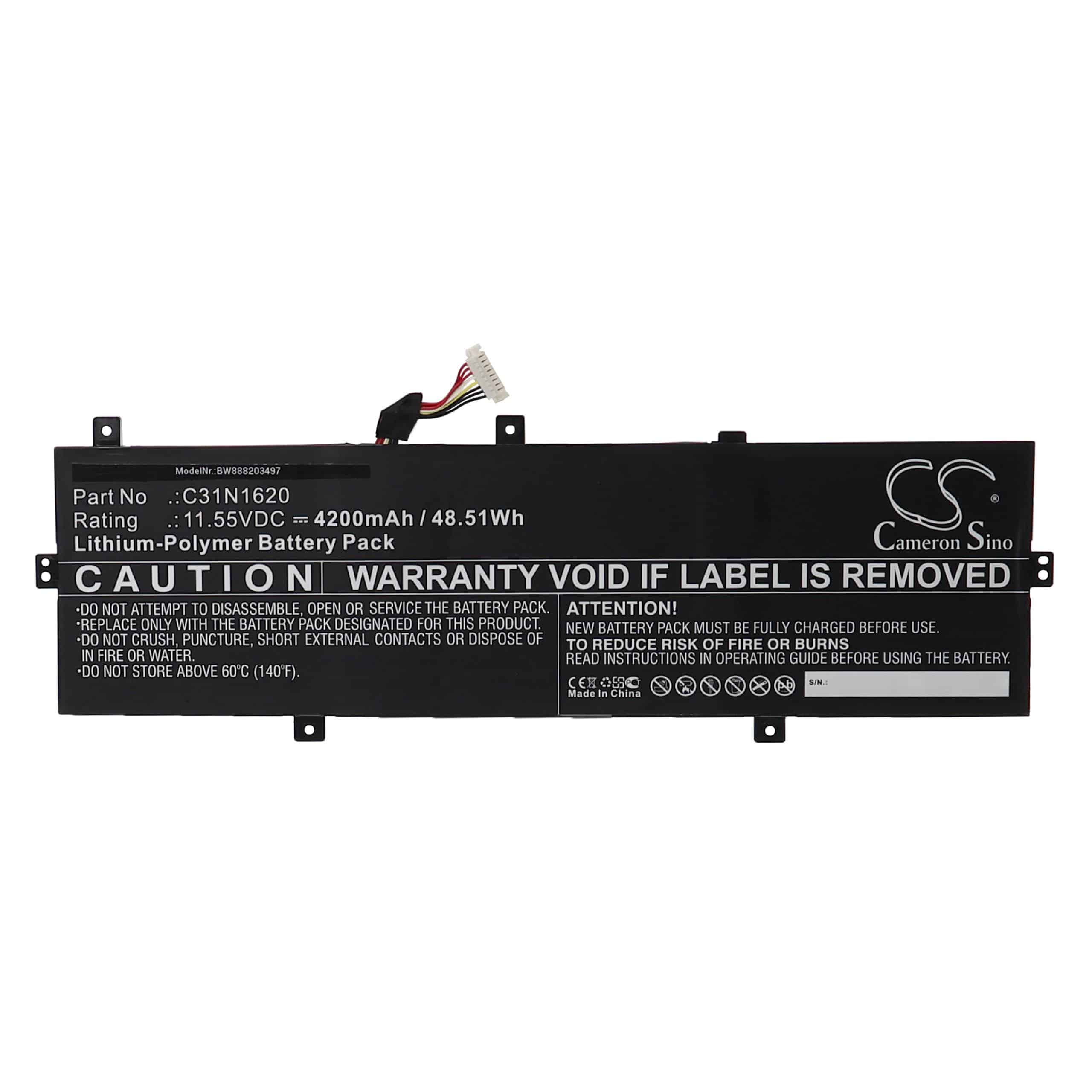 Notebook Battery Replacement for Asus 0B200-02370100, 0B200-02370000 - 4200mAh 11.55V Li-polymer