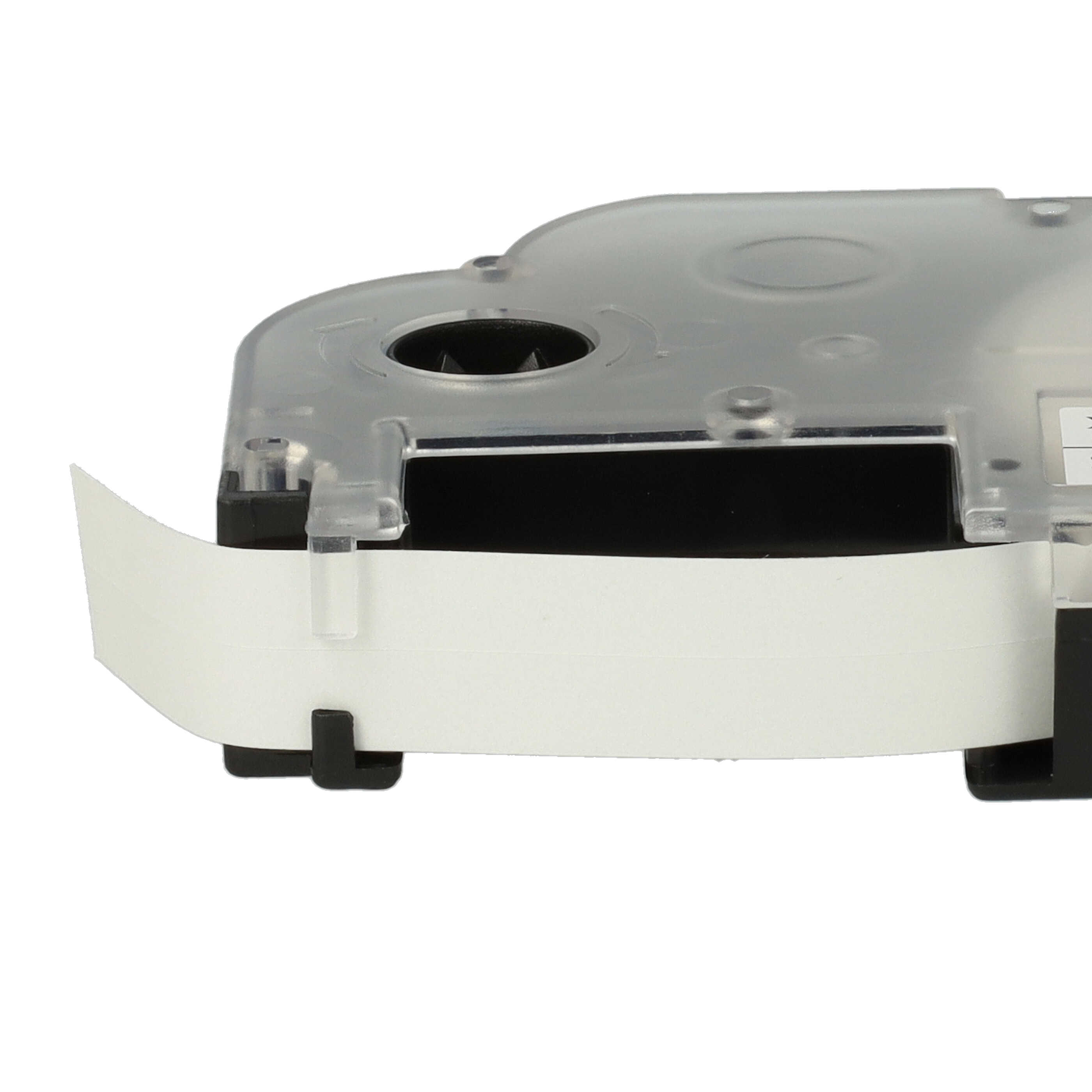 5x Cassetta nastro sostituisce Casio XR-9WE1 per etichettatrice Casio 9mm nero su bianco