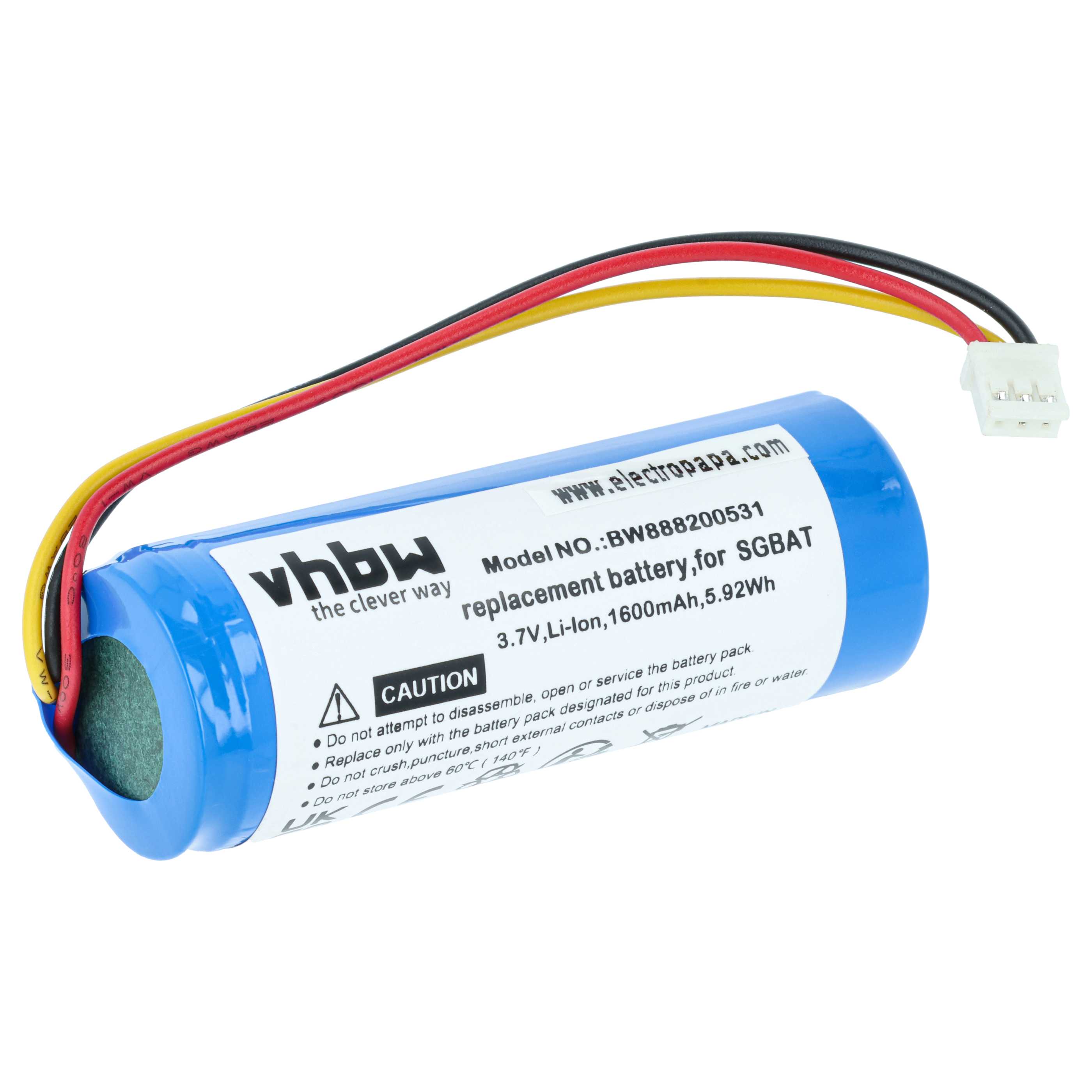 Akumulator do czytnika kodów kreskowych zamiennik Intermec SGBAT, SG20-BP01 - 1600 mAh 3,7 V Li-Ion
