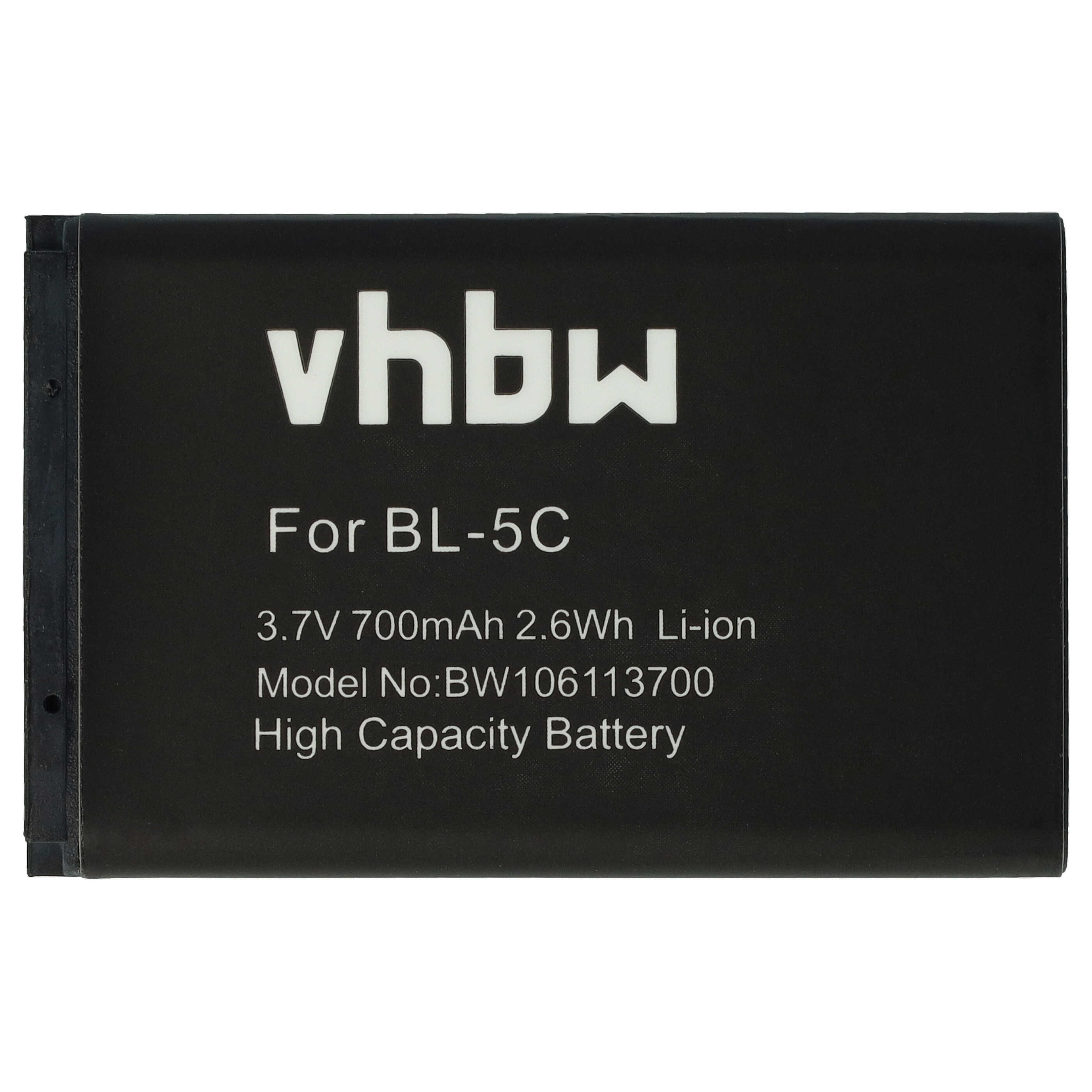 Akumulator do niani elektronicznej zamiennik Levana WLW523450 ERA - 700 mAh 3,7 V Li-Ion