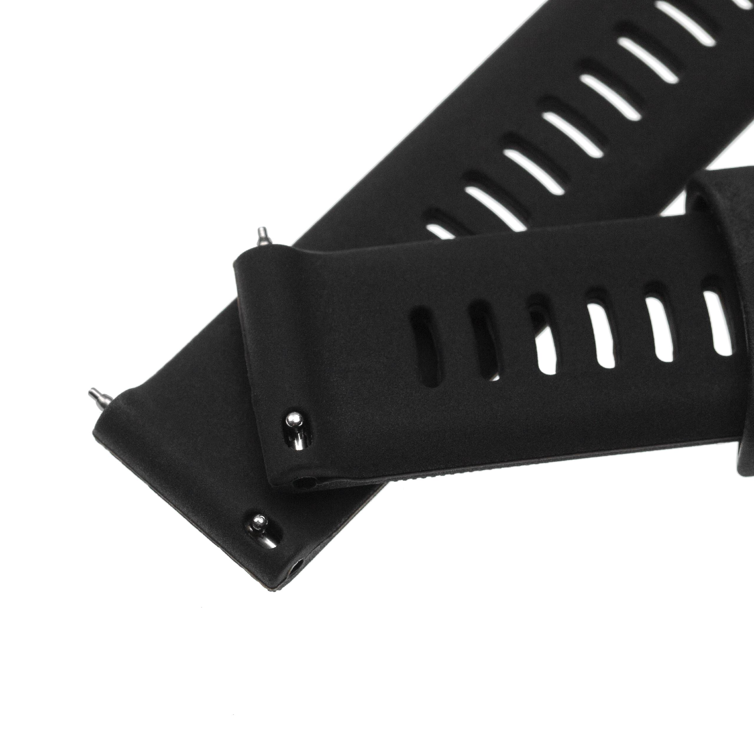 wristband for Garmin Forerunner Smartwatch - 12 + 8.7 cm long, 20mm wide, silicone, black