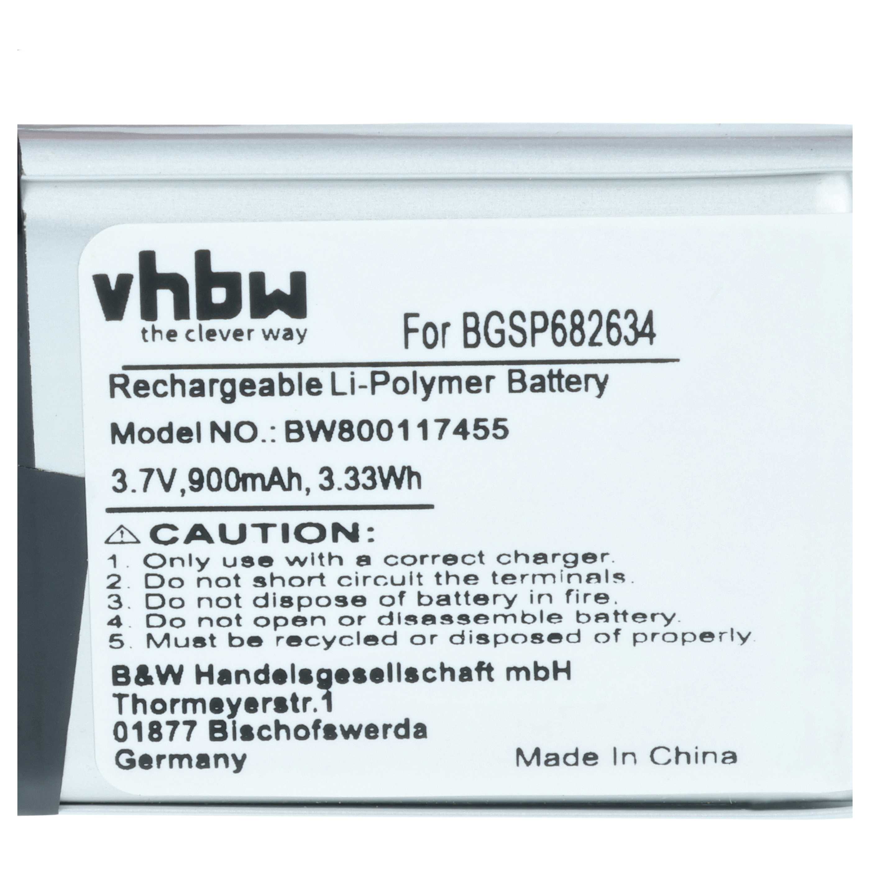 Akumulator do głośnika zamiennik JBL GSP682634 - LiPo 900mAh