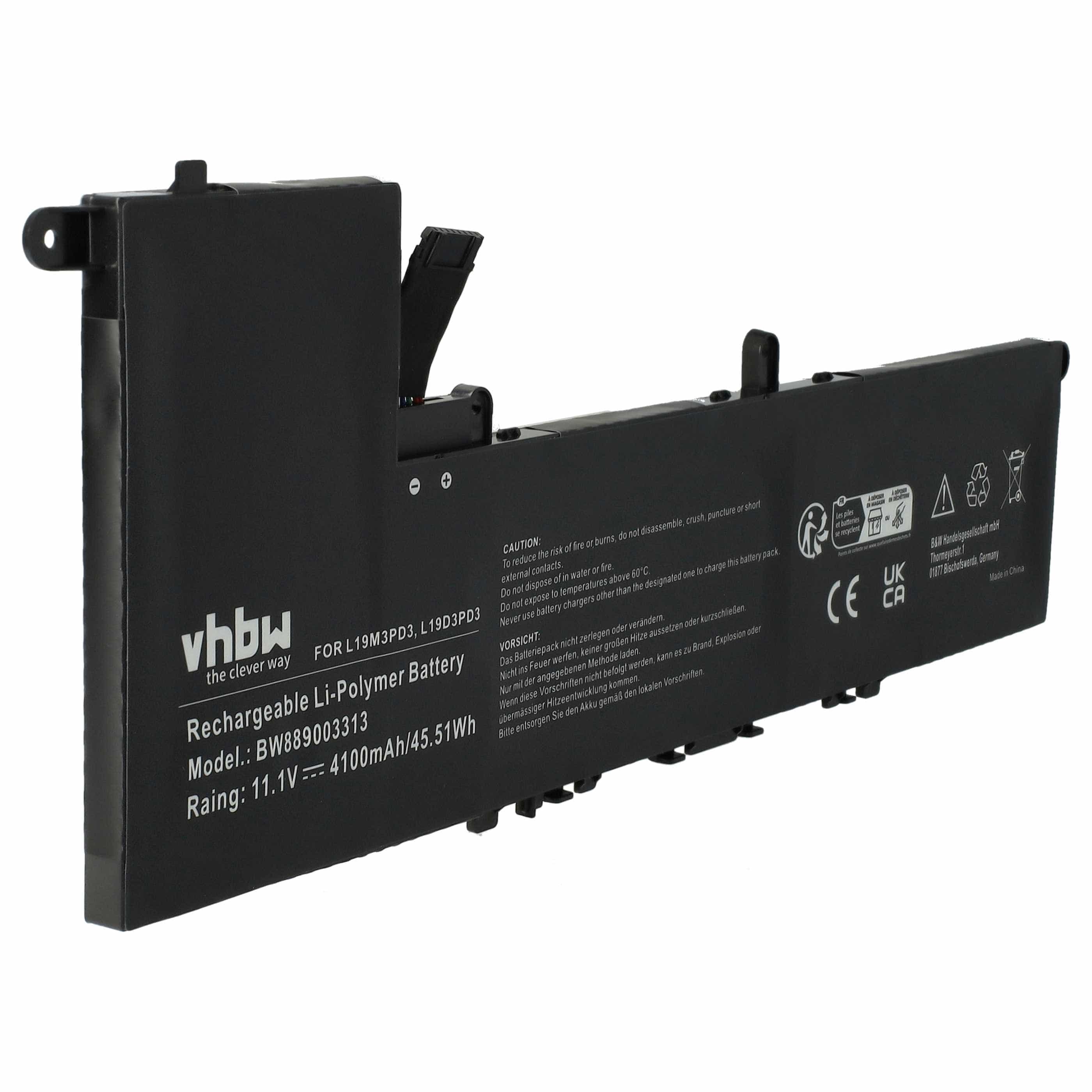 Akumulator do laptopa zamiennik Lenovo L19L3PD3, L19D3PD3, L19M3PD3, SB10V27762 - 4100 mAh 11,1 V LiPo