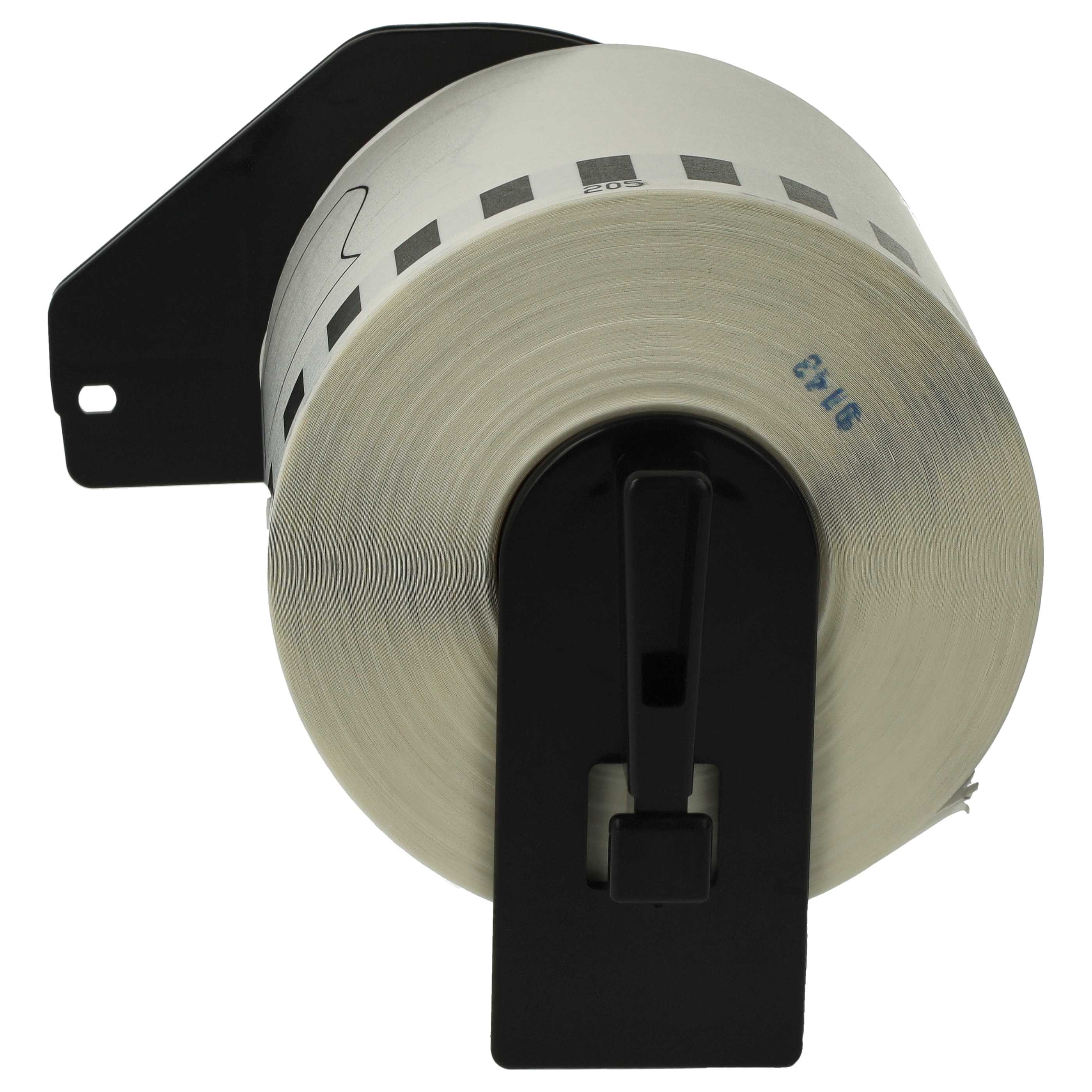 5x Label Roll replaces Brother DK-22205 Labeller - Premium 62 mm x 30.48 m + Holder