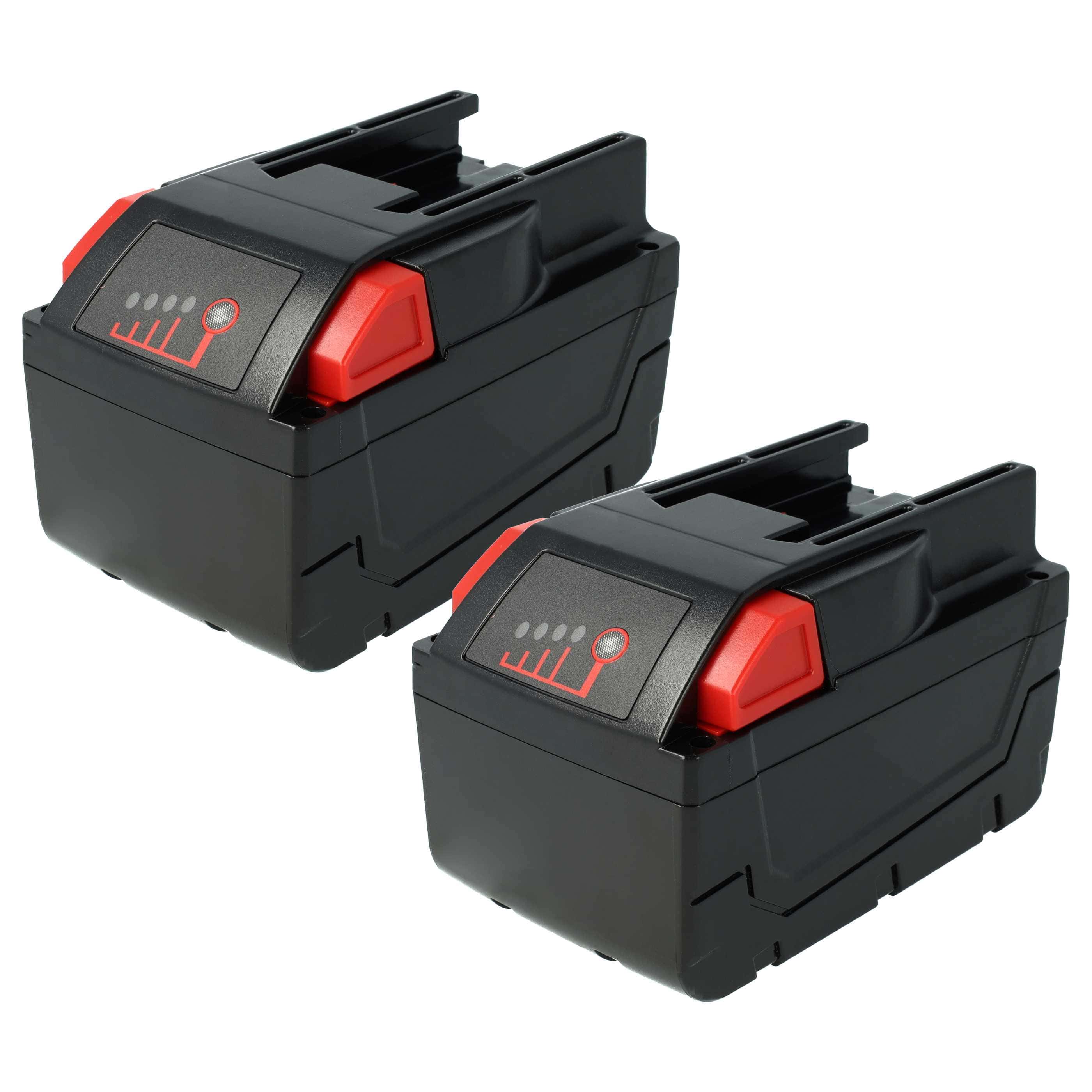 2x Battery replaces AEG Milwaukee 48-11-1830, 48-11-2830 Electric Power Tool - 3000 mAh, 28 V, Li-Ion