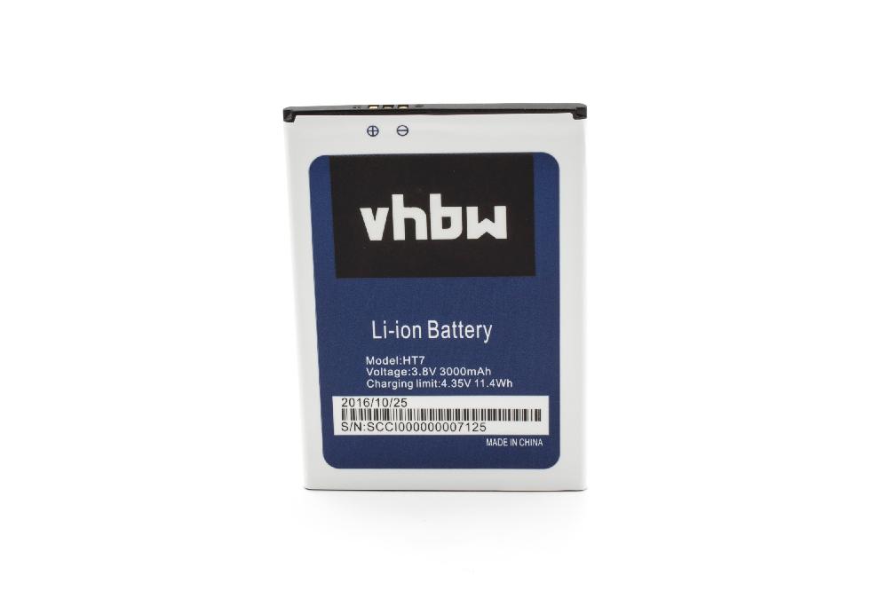 Batterie remplace HomTom SCCI000000007125 pour téléphone portable - 3000mAh, 3,8V, Li-ion