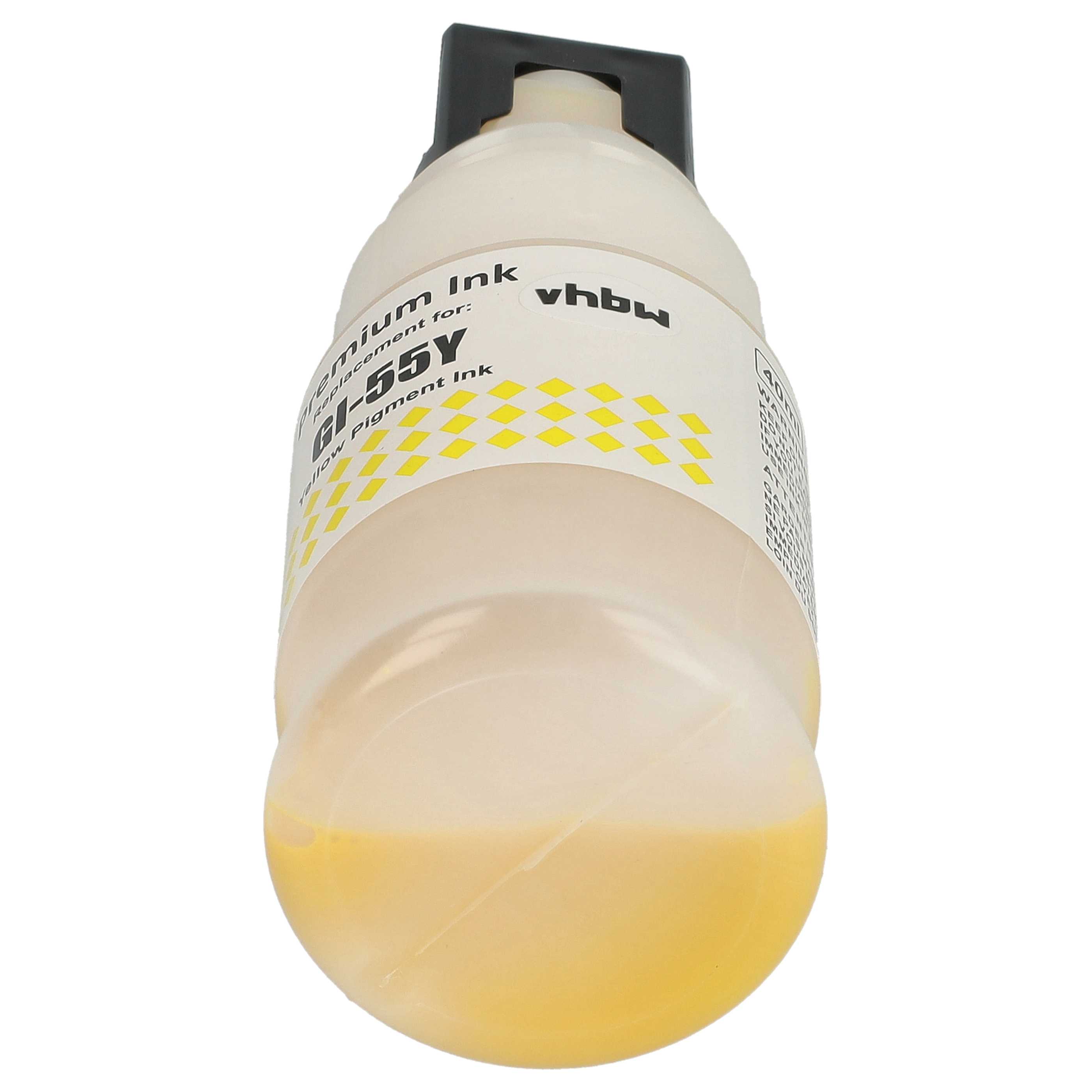 Nachfülltinte Gelb als Ersatz für Canon 6291C001, GI-55Y für Canon Drucker - Pigmentiert, 40ml