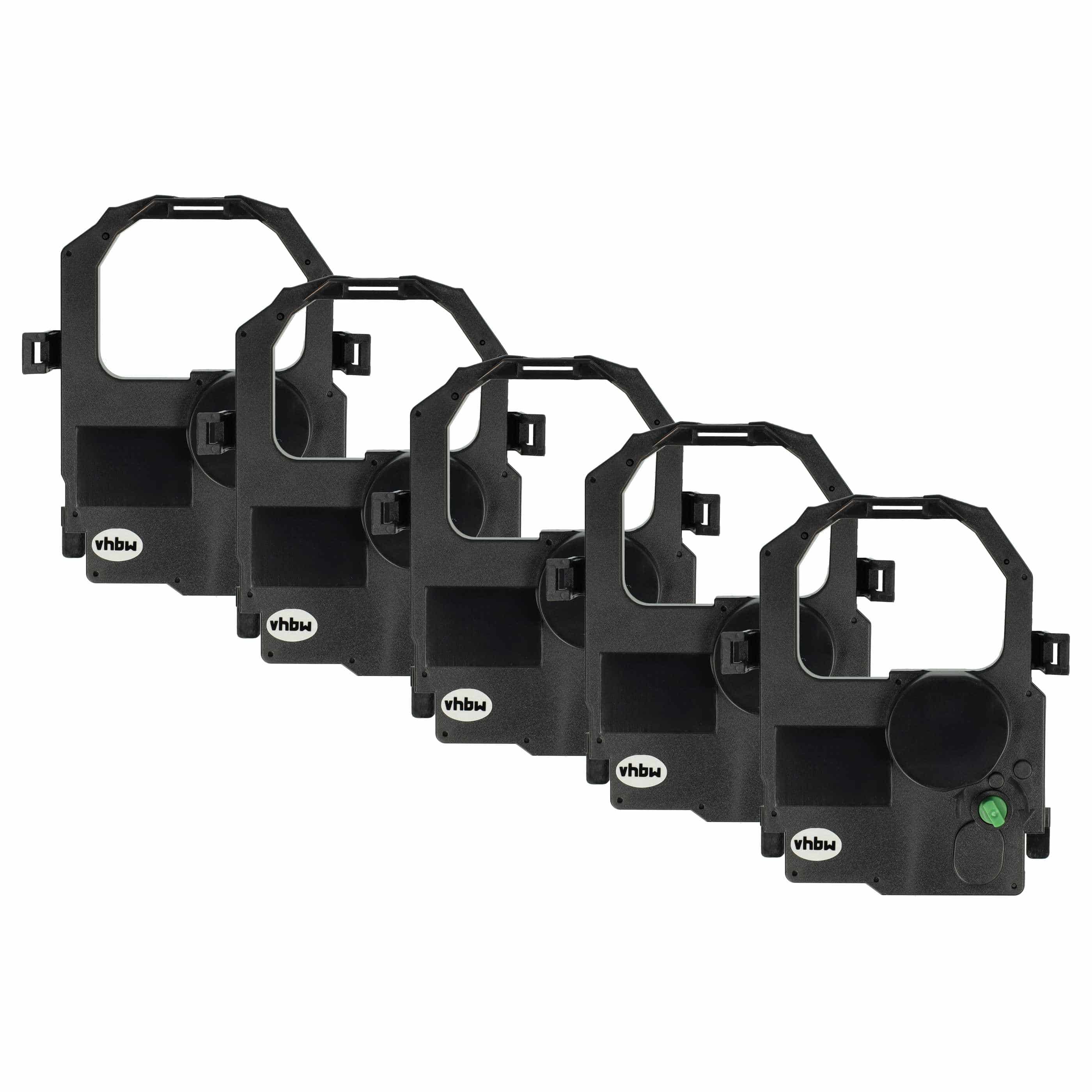 5x Ink Ribbon replaces Tally MIP480-KA for Dot Matrix, Receipt Printer - Black