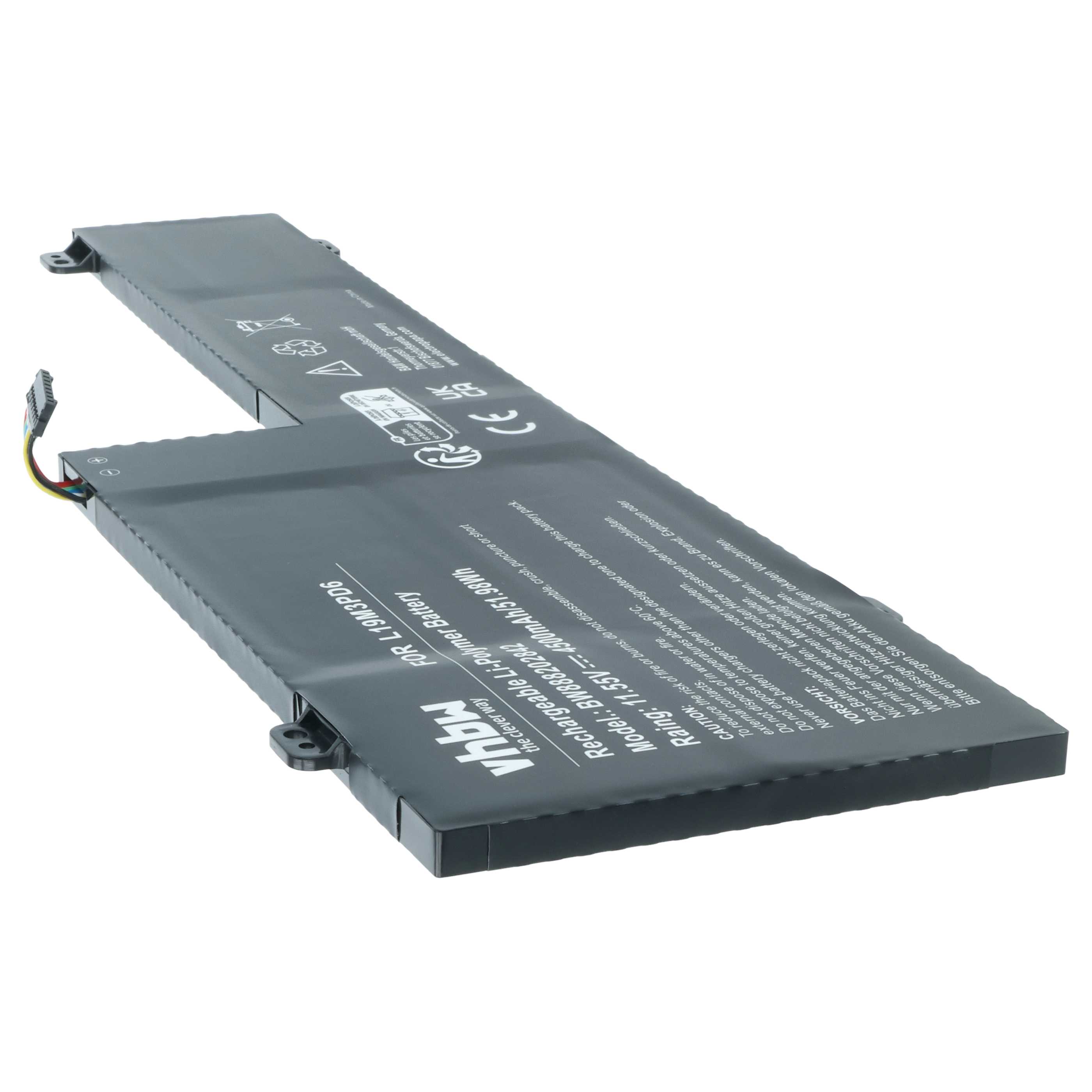 Batteria sostituisce Lenovo L19C3PD6, L19D3PD6, 5B10X49072, L19L3PD6 per notebook - 4500mAh 11,55V Li-Poly