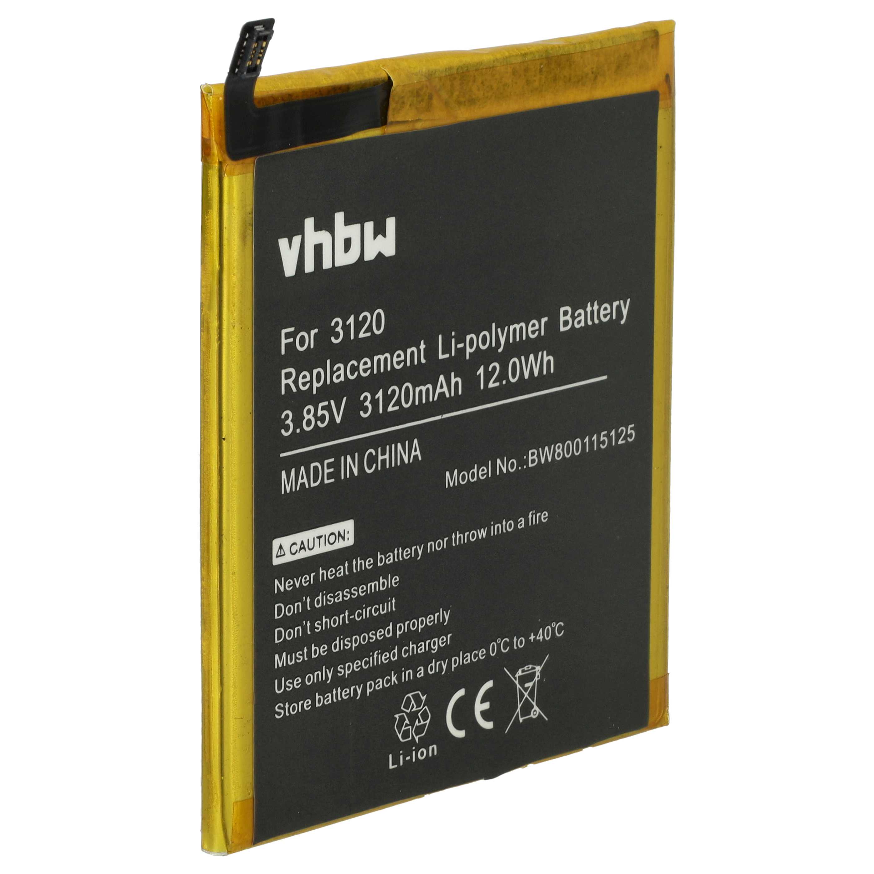 Akumulator do telefonu smartfona zamiennik BQ 3120 - 3120 mAh 3,85 V LiPo