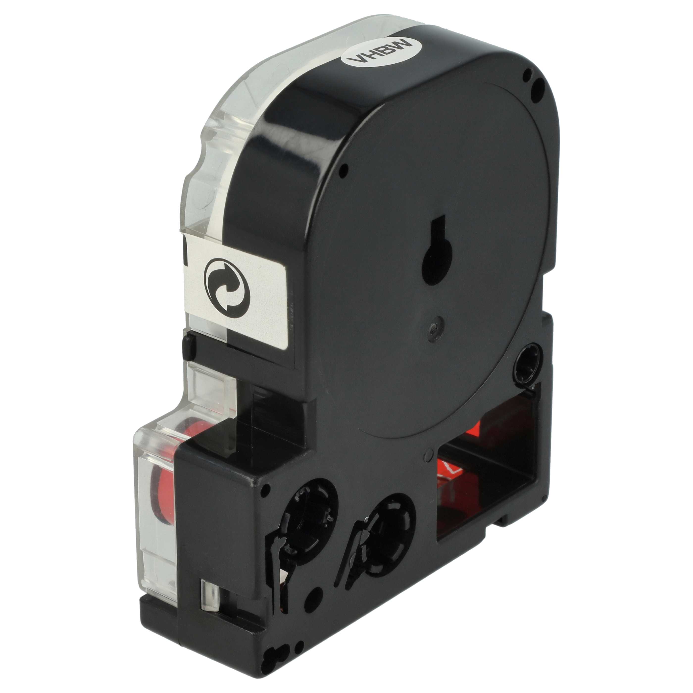 Label Tape replaces Epson LC-4WRN - 12 mm Red to White