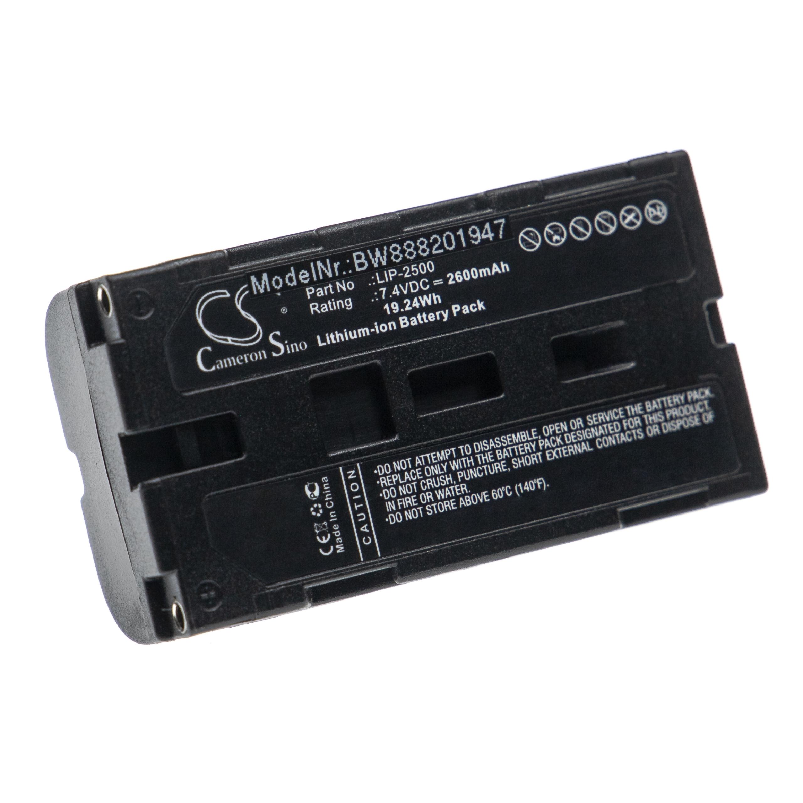Batería reemplaza Epson C32C831091, LIP-2500, NP-500, NP-500H para impresora Epson - 2600 mAh 7,4 V Li-Ion