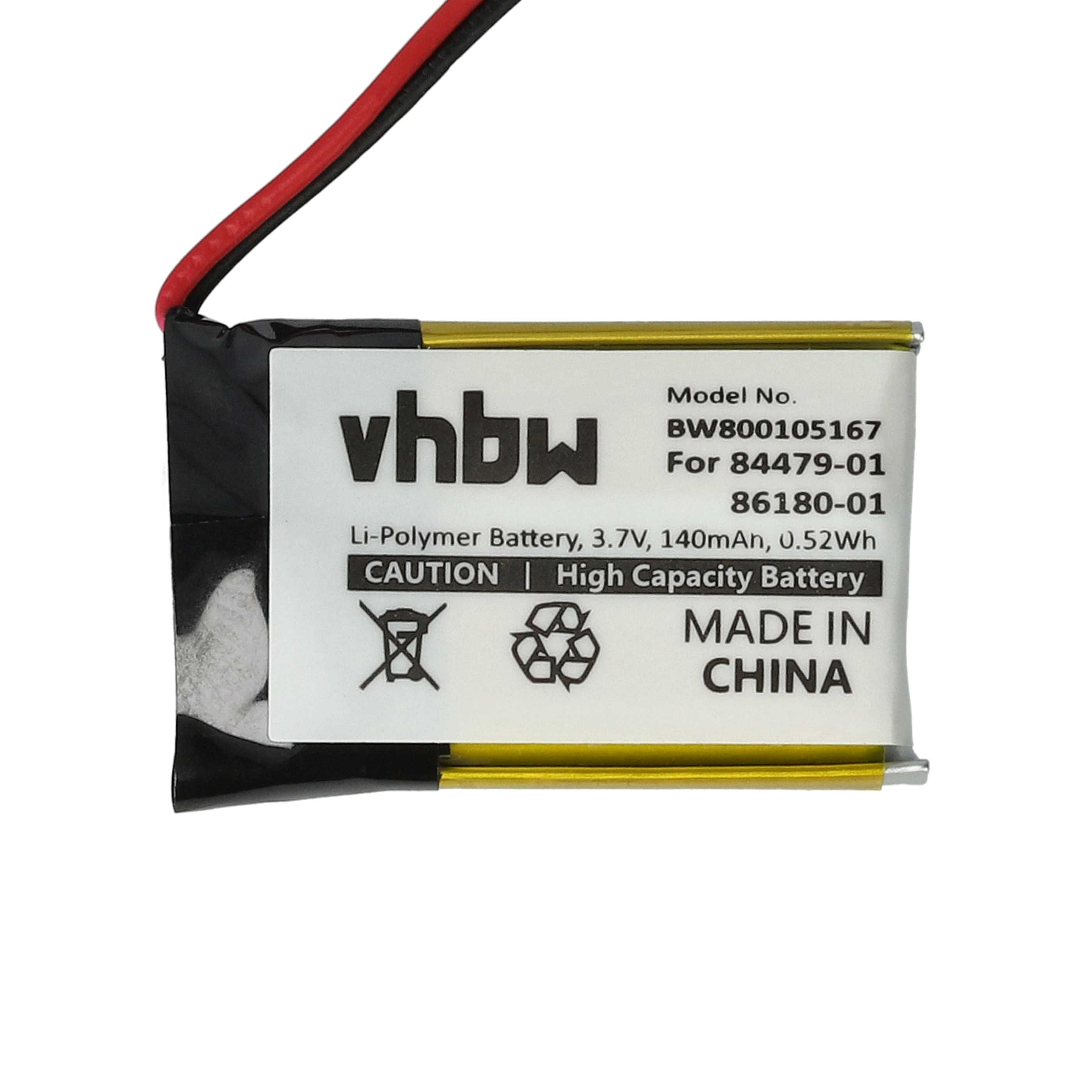 2x Akumulator do słuchawek bezprzewodowych zamiennik Plantronics 84479-01, 86180-01 - 140 mAh 3,7 V LiPo