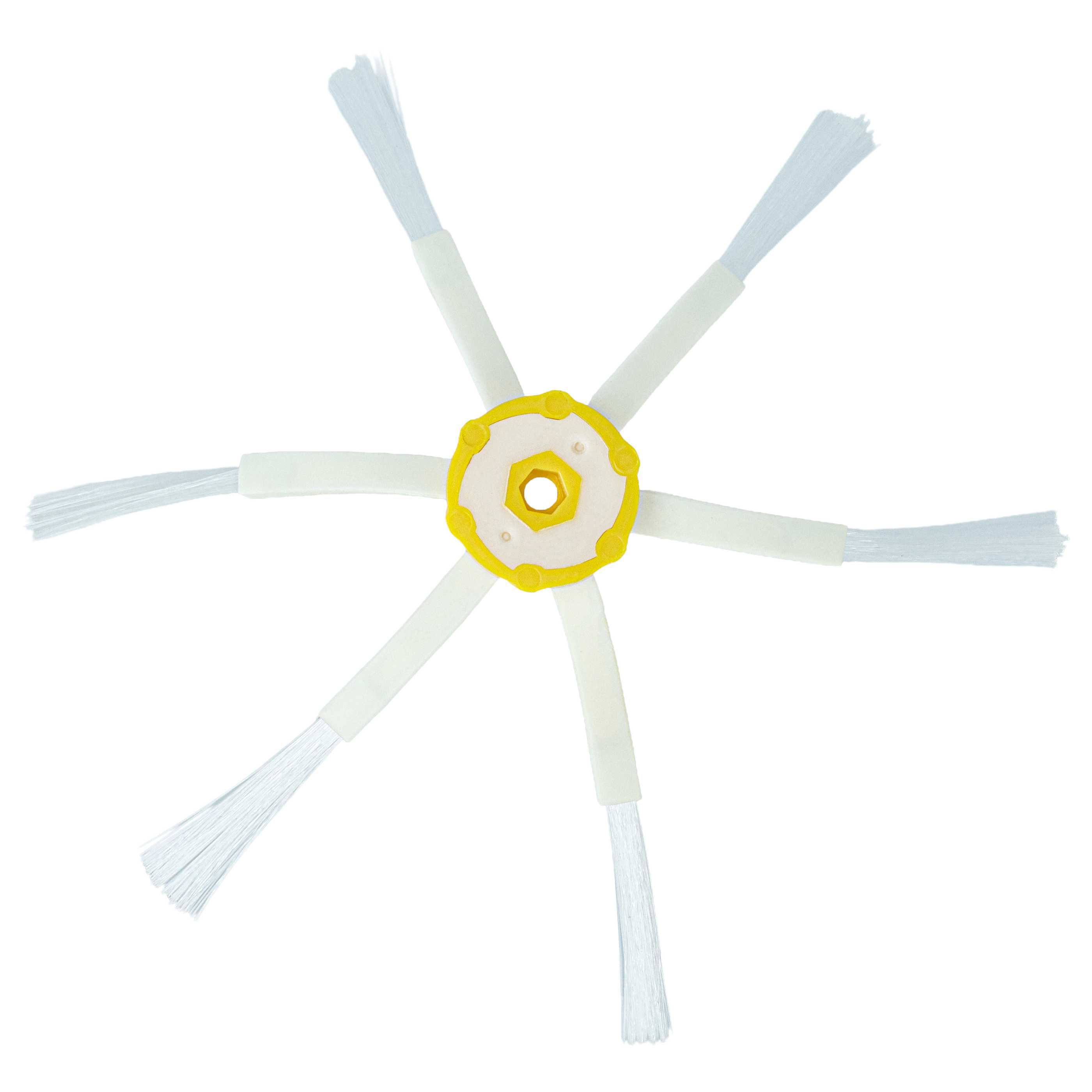 6x Side Brush suitable for iRobot Roomba 866, 886, 900, 980 Robot Vacuum Cleaner - 6-armed, white