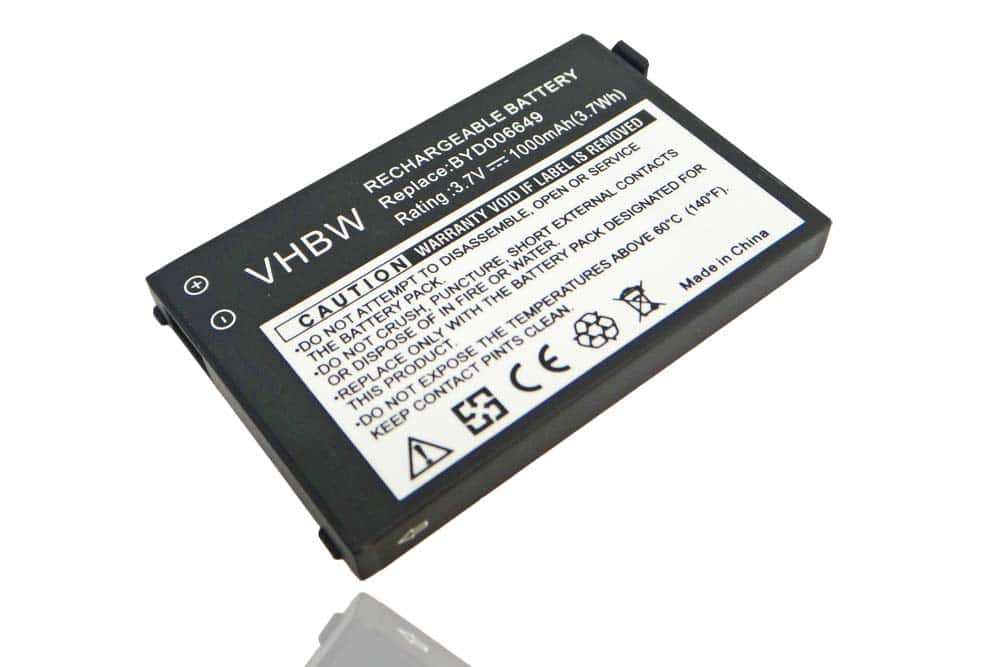 Batterie remplace BT BYD006649 pour moniteur bébé - 1000mAh 3,7V Li-ion