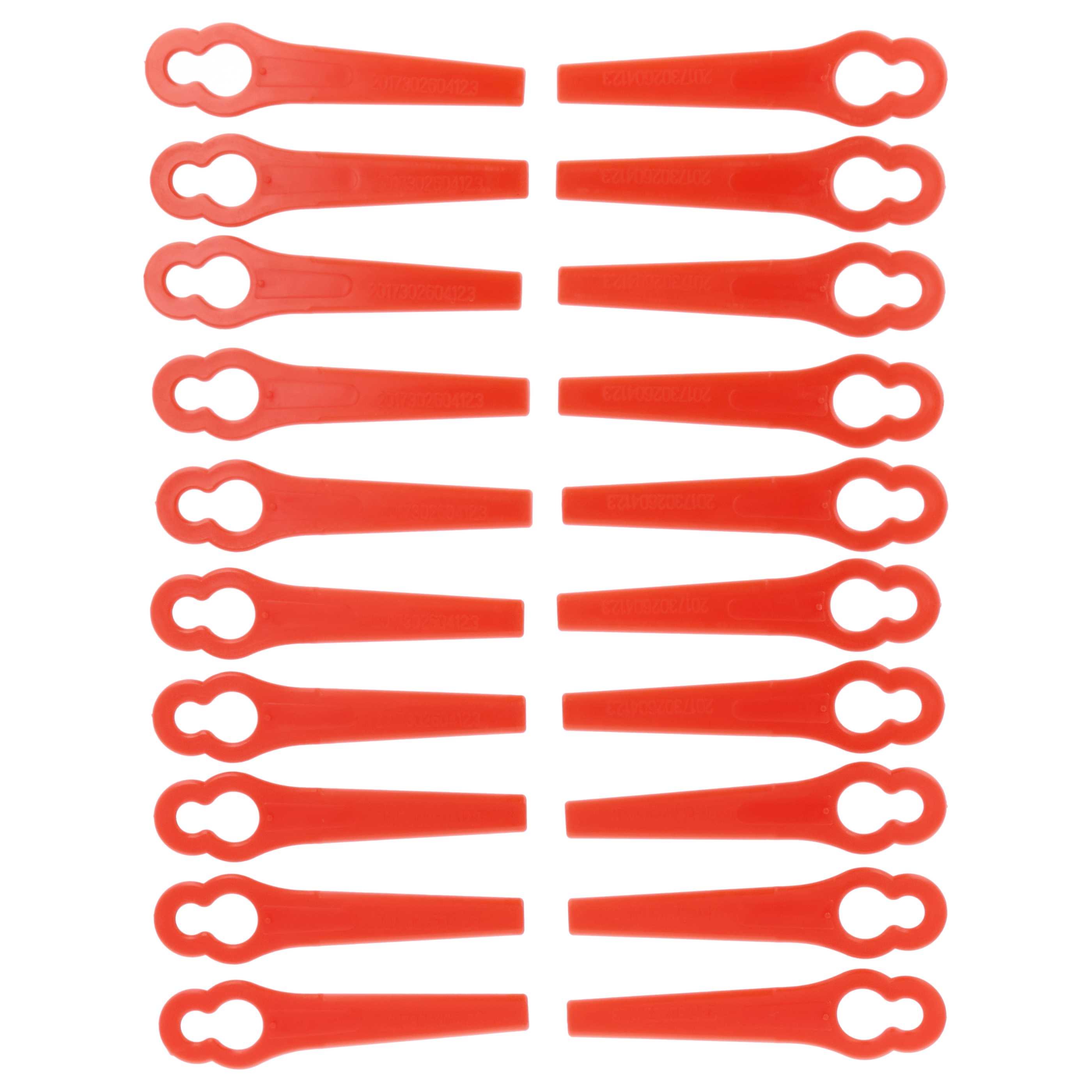 20x Exchange Blade replaces ALM BQ026 Cordless Strimmer etc.plasticred