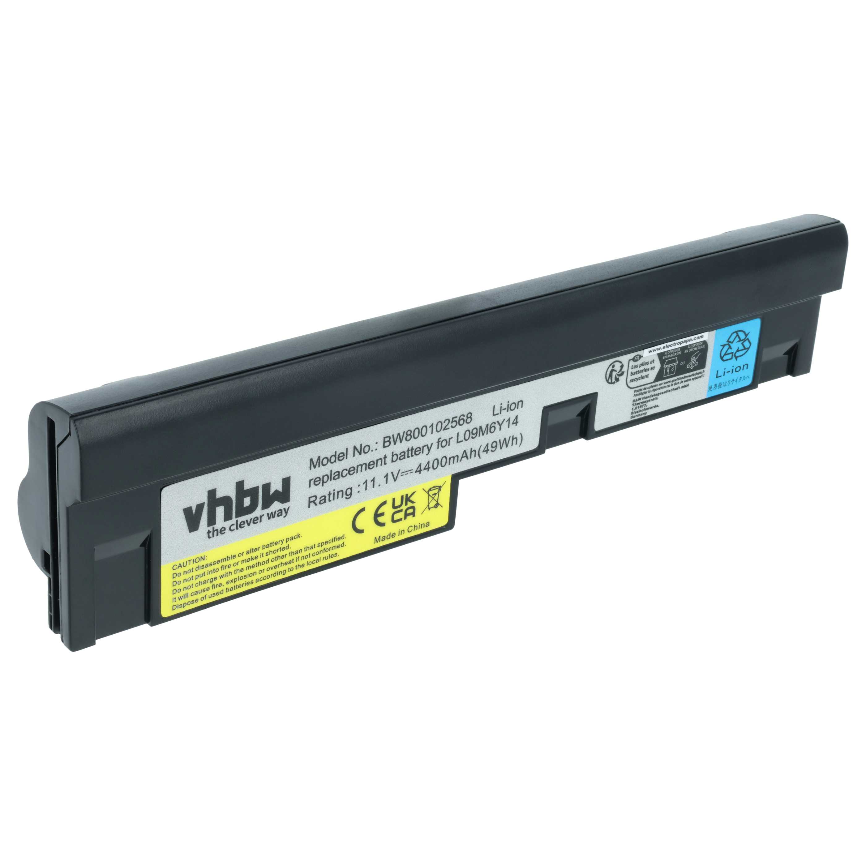 Akumulator do laptopa zamiennik Lenovo 121000921, 121000920, 121000919 - 4400 mAh 11,1 V Li-Ion, czarny