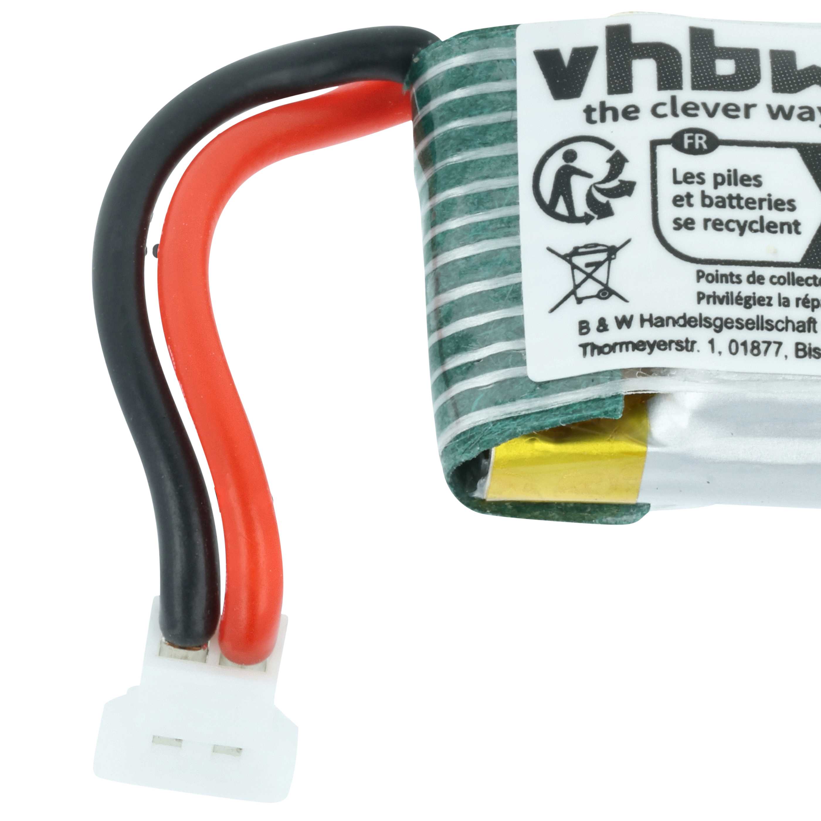 Batterie modèle radio-télécommandé - 180mAh 3,7V Li-ion