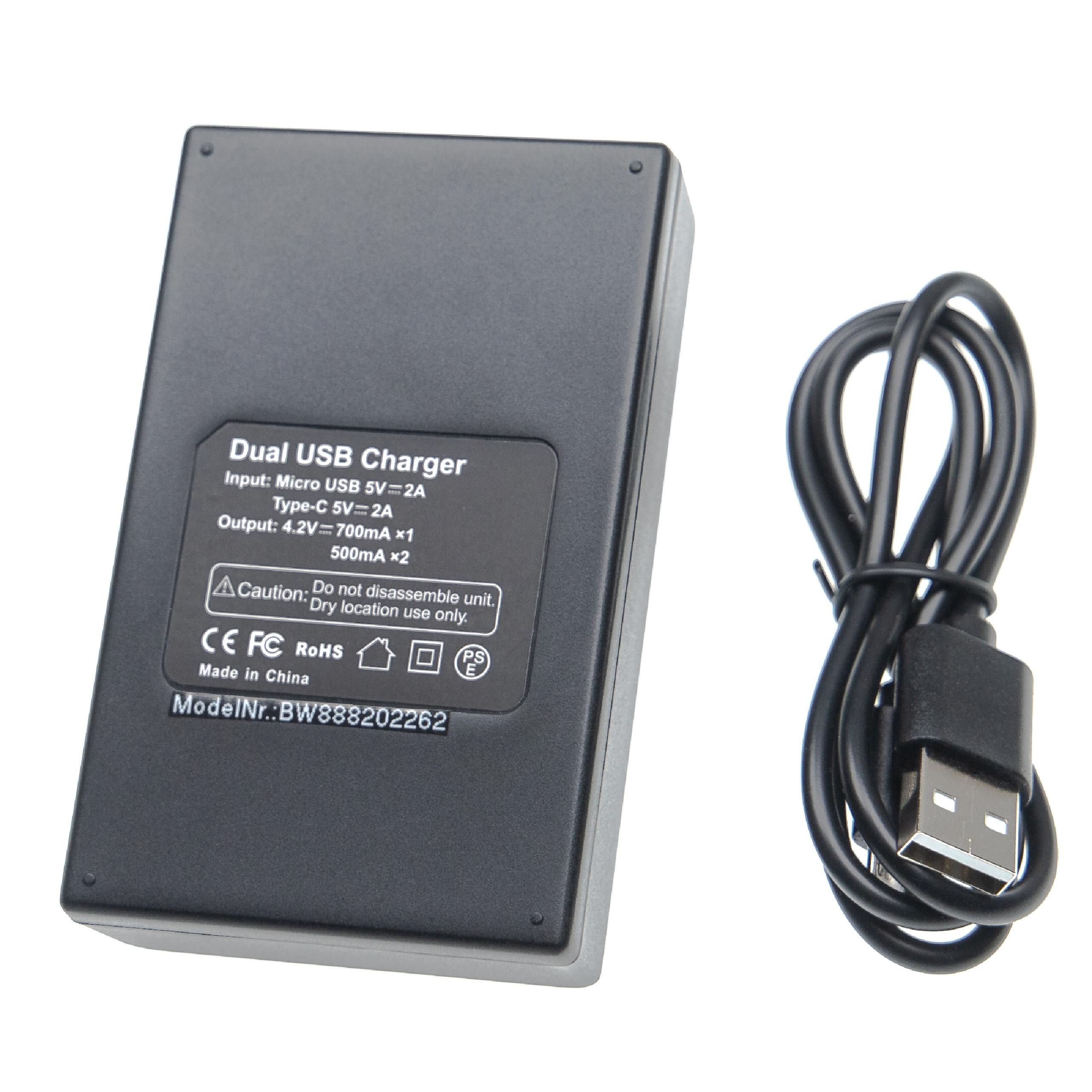 Battery Charger suitable for Hero 5 Black Camera etc. - 0,7 / 0,5 A, 4.2 V