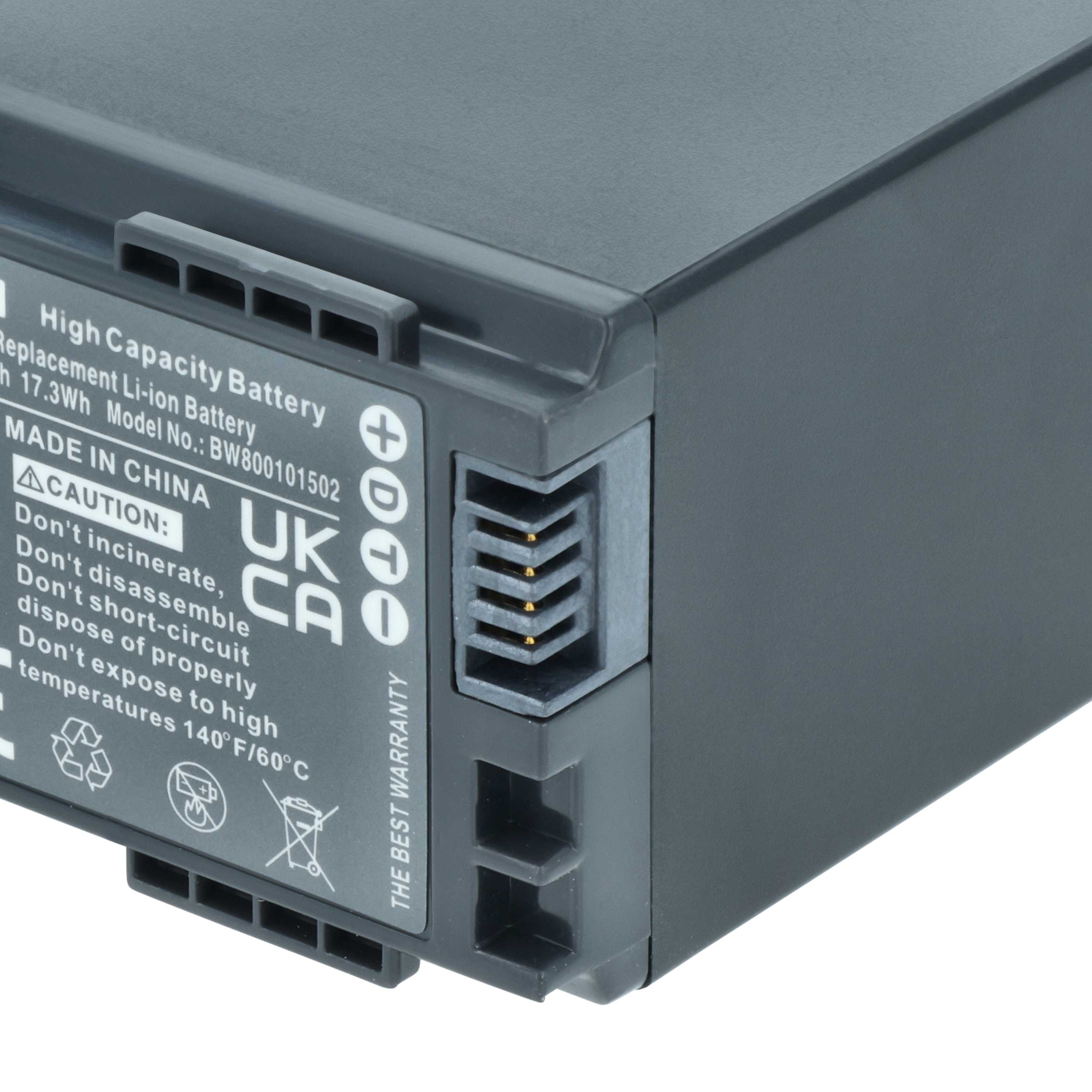 Videocamera Battery replaces Canon BP-828, 2740B002, BP-827 - 2400 mAh 7.2 V Li-Ion