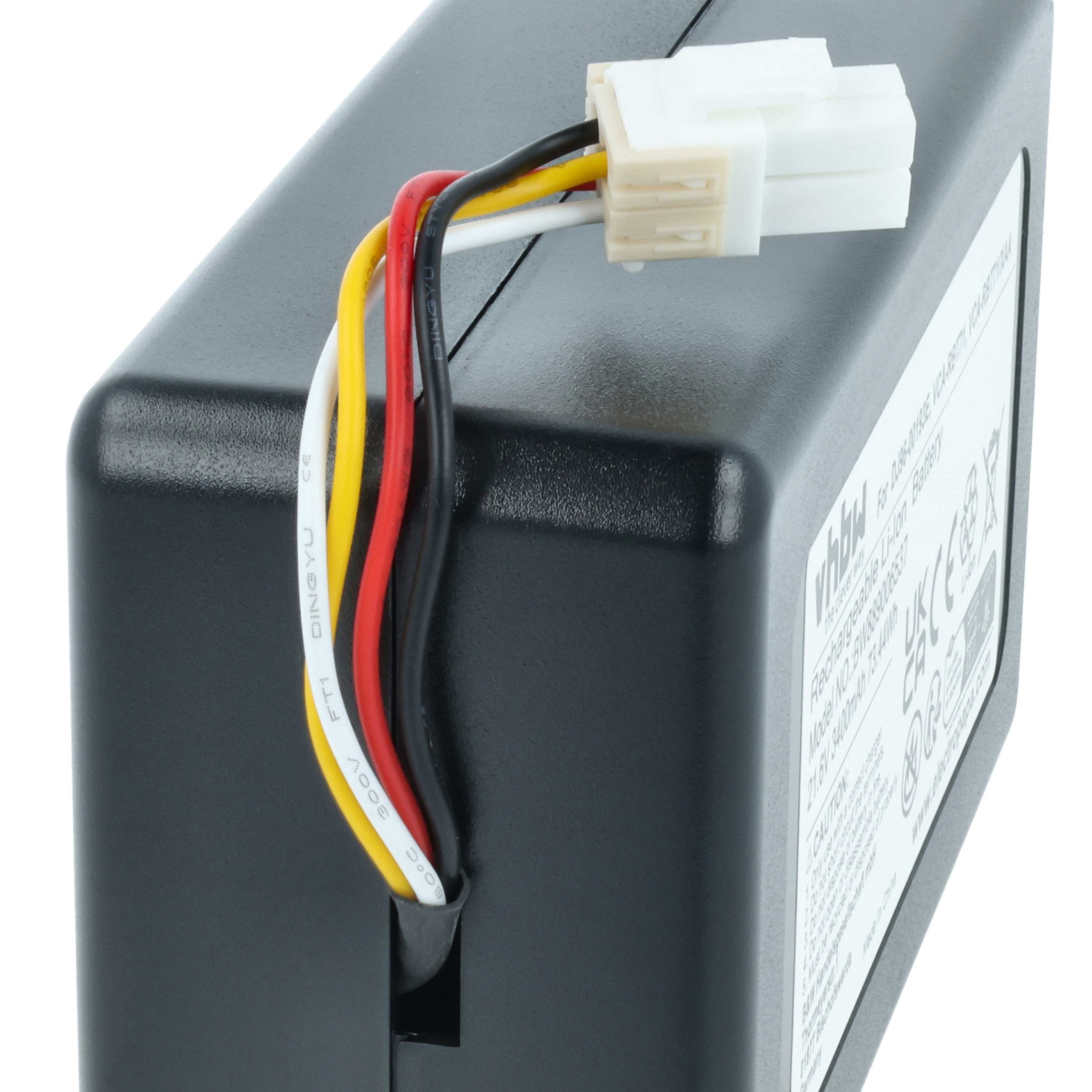 Batteria sostituisce Samsung DJ96-00193E, VCA-RBT71/XAA, VCA-RBT71 per robot aspiratore - 3,4Ah 21,6V Li-Ion