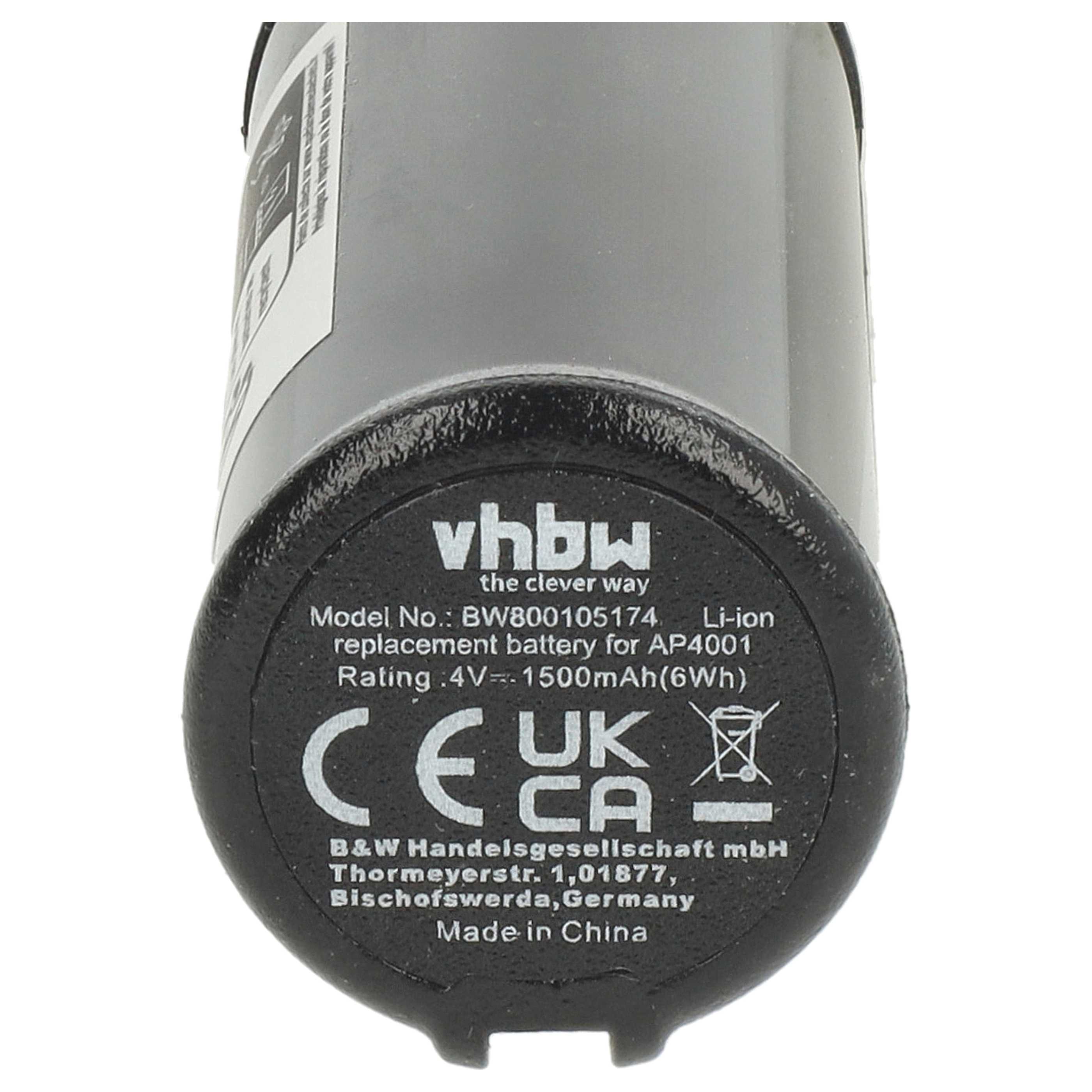 Batteria sostituisce Ryobi AP4001 per attrezzo - 1,5Ah 4V Li-Ion