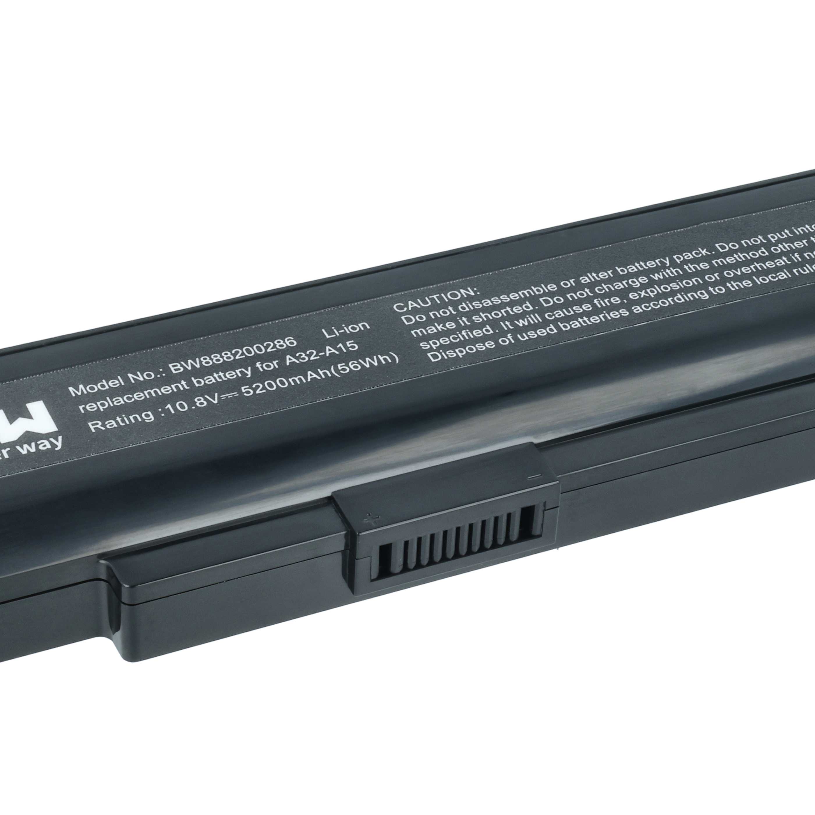 Akumulator do laptopa zamiennik Medion A42-H36, A32-A15, A41-A15, A42-A15 - 5200 mAh 10,8 V Li-Ion, czarny