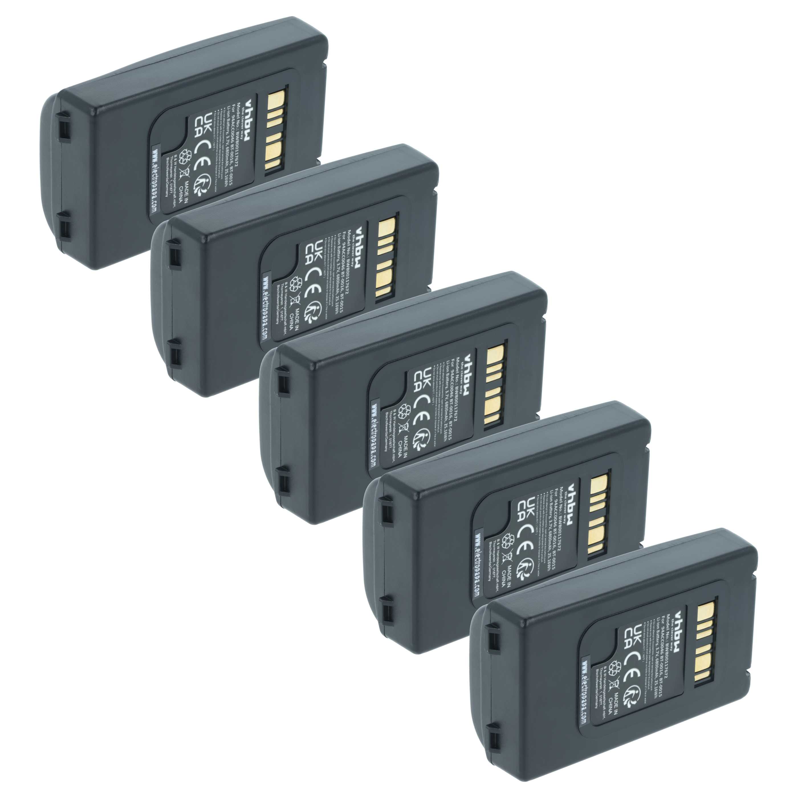 Battery Scanning Code 5x Batteries remplace Datalogic 94ACC0048, 94ACC0046 pour scanner de ...