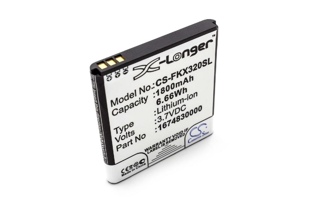 Batería reemplaza Falk 1674830000 para GPS - 1800 mAh 3,7 V Li-Ion