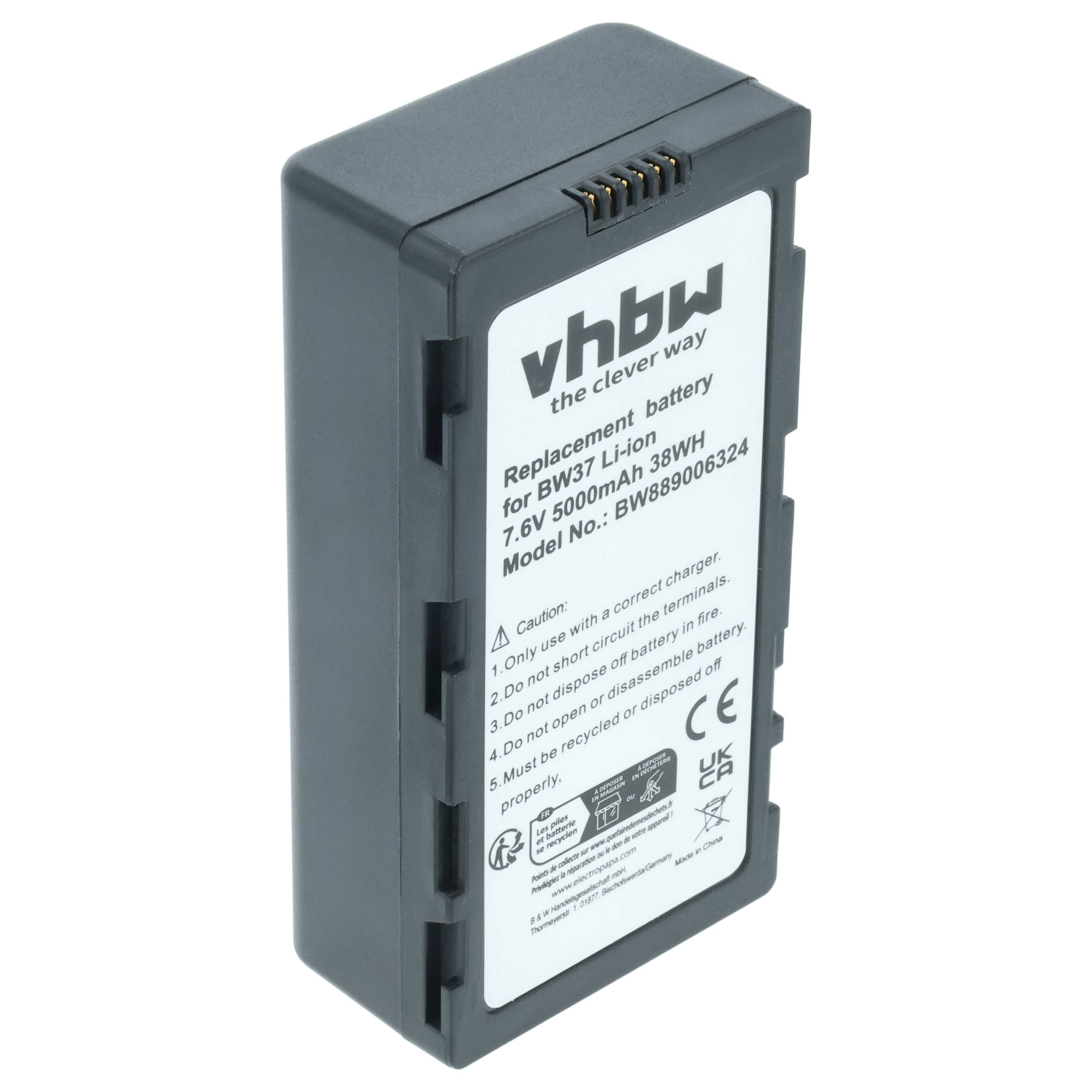 Batterie remplace DJI WB37 pour manette de drone DJI - 5000mAh 7,4V Li-polymère
