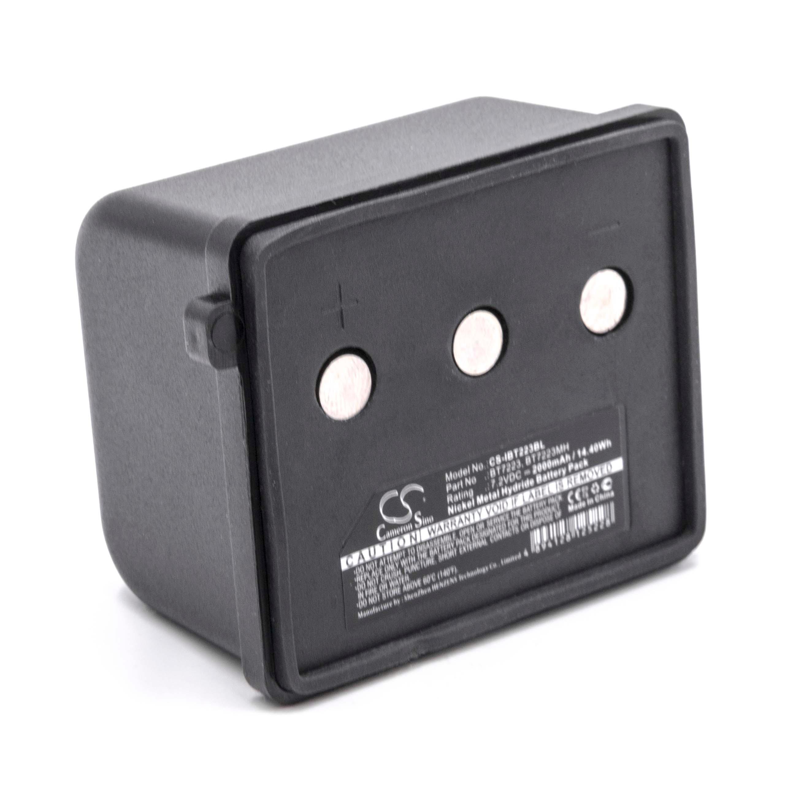 Batteria per telecomando remote controller sostituisce Itowa BT7223 Itowa - 2000mAh 7,2V NiMH