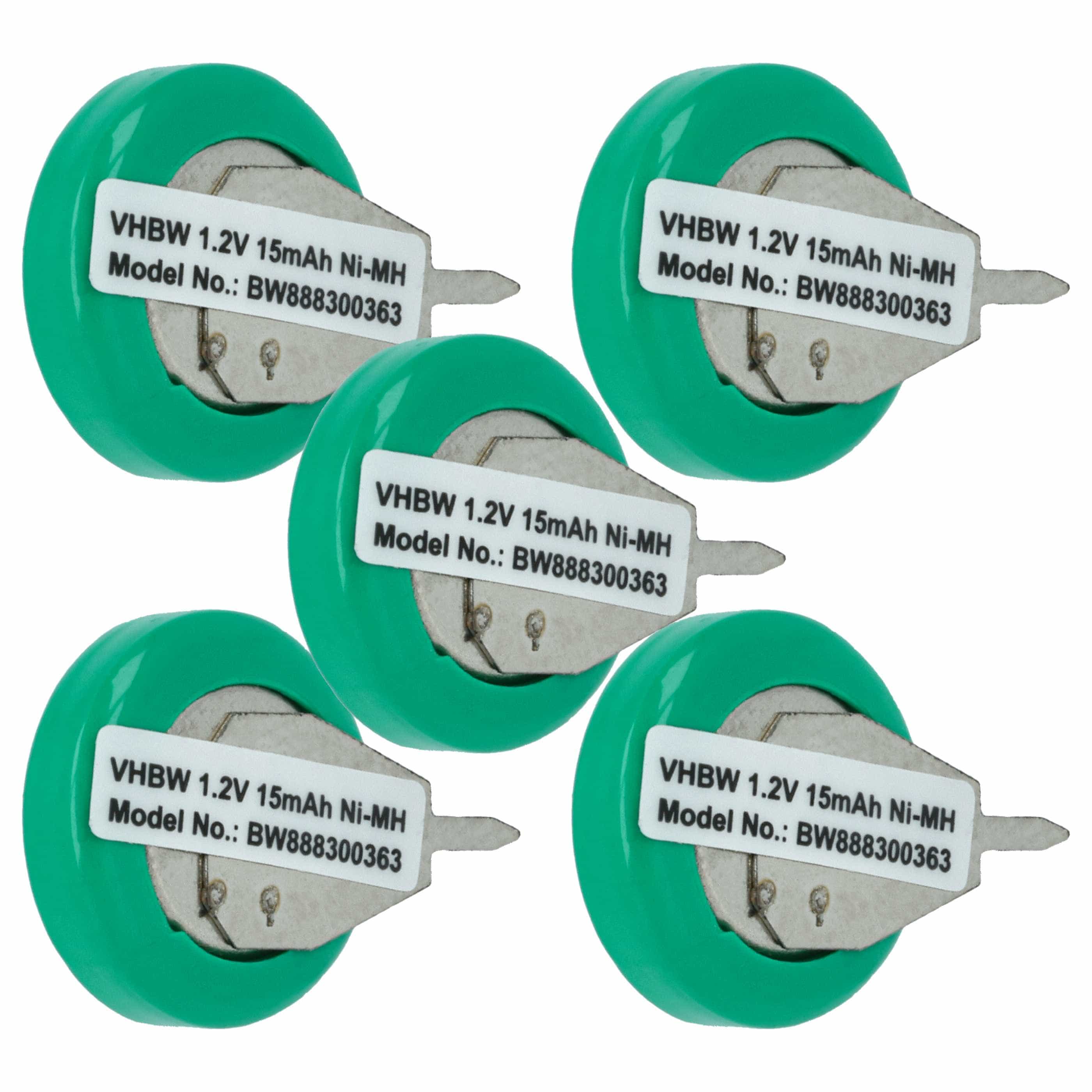 Batterie (5 pcs.) remplace 1/V15H modèle radio-télécommandé - 20mAh 1,2V NiMH