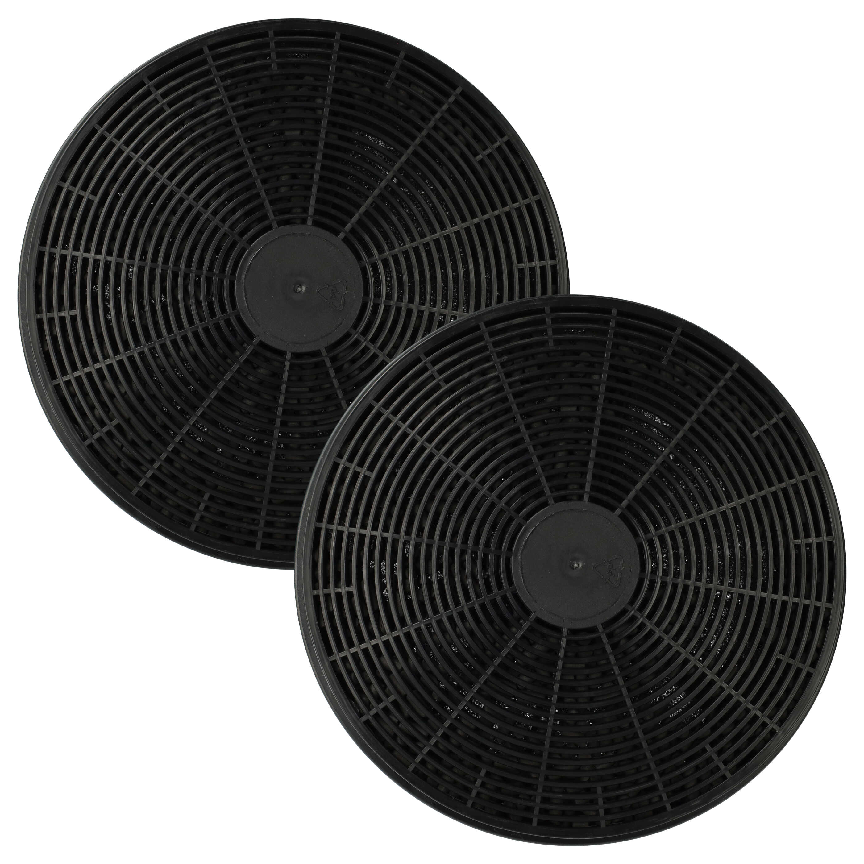 2x Filtro carboni attivi sostituisce Baumatic ST1 per cappe Hanseatic - 17,5 cm