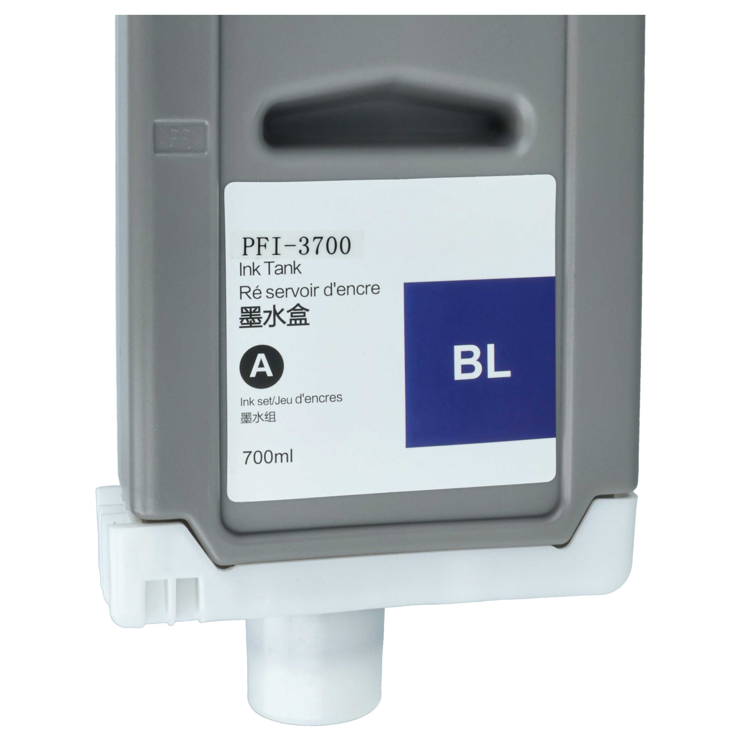 Ink Cartridge as Exchange for Canon PFI-3700 B for Canon Printer - Blue 700 ml