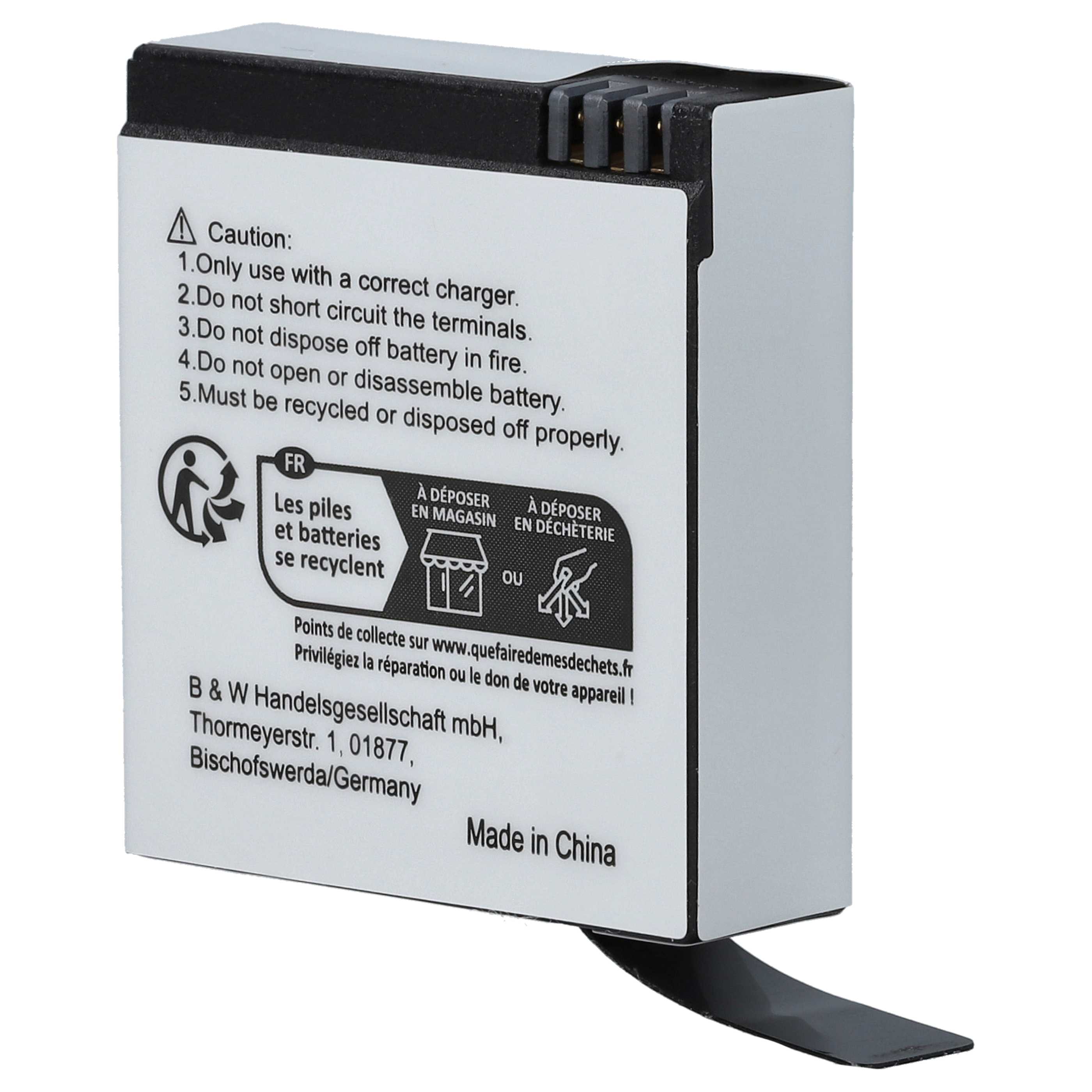 Videocamera 3x Battery replaces SJCam SJ6B - 910 mAh 3.8 V Li-Ion