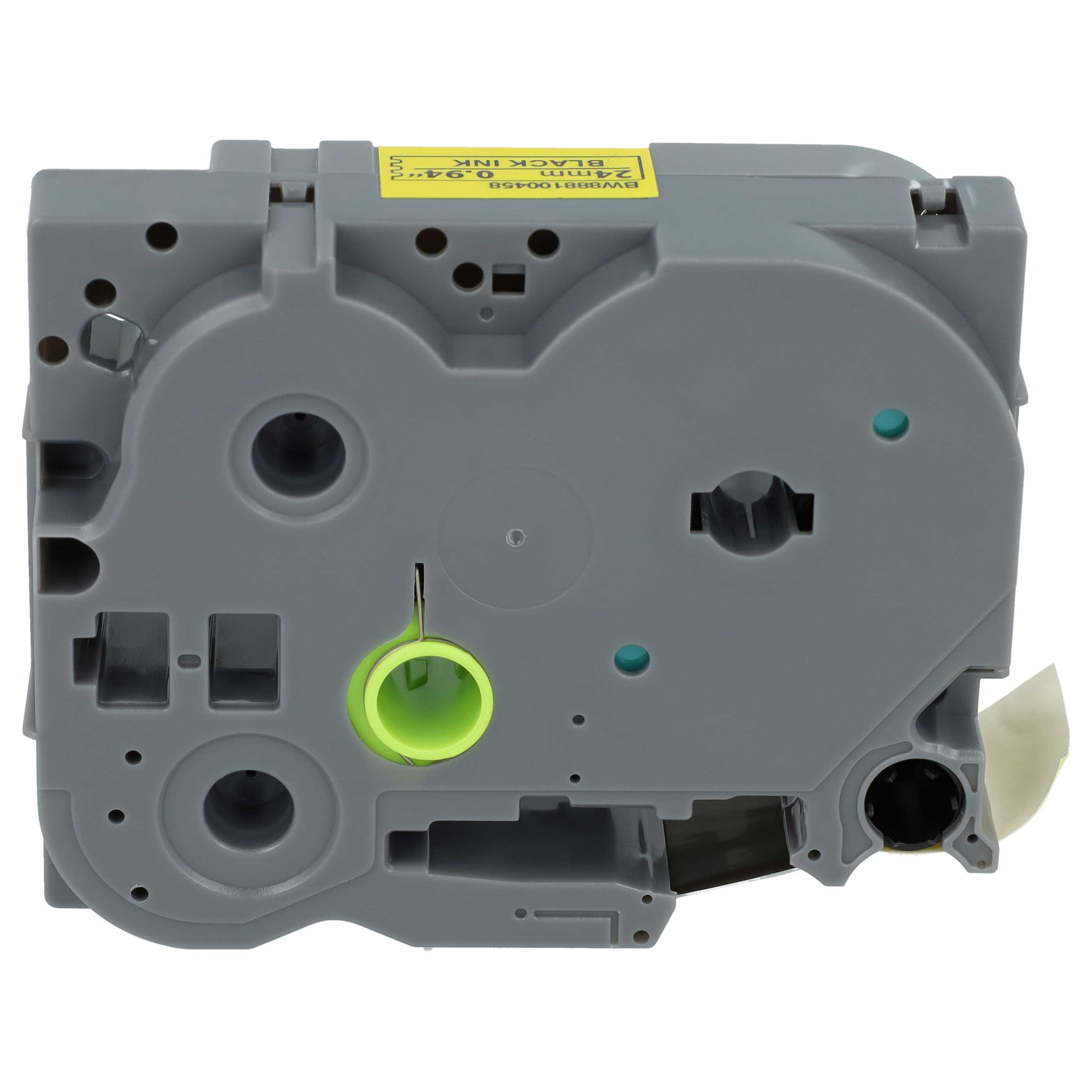 5x Label Tape replaces Brother TZE-S651 - 24 mm Black to Yellow, Extra Stark