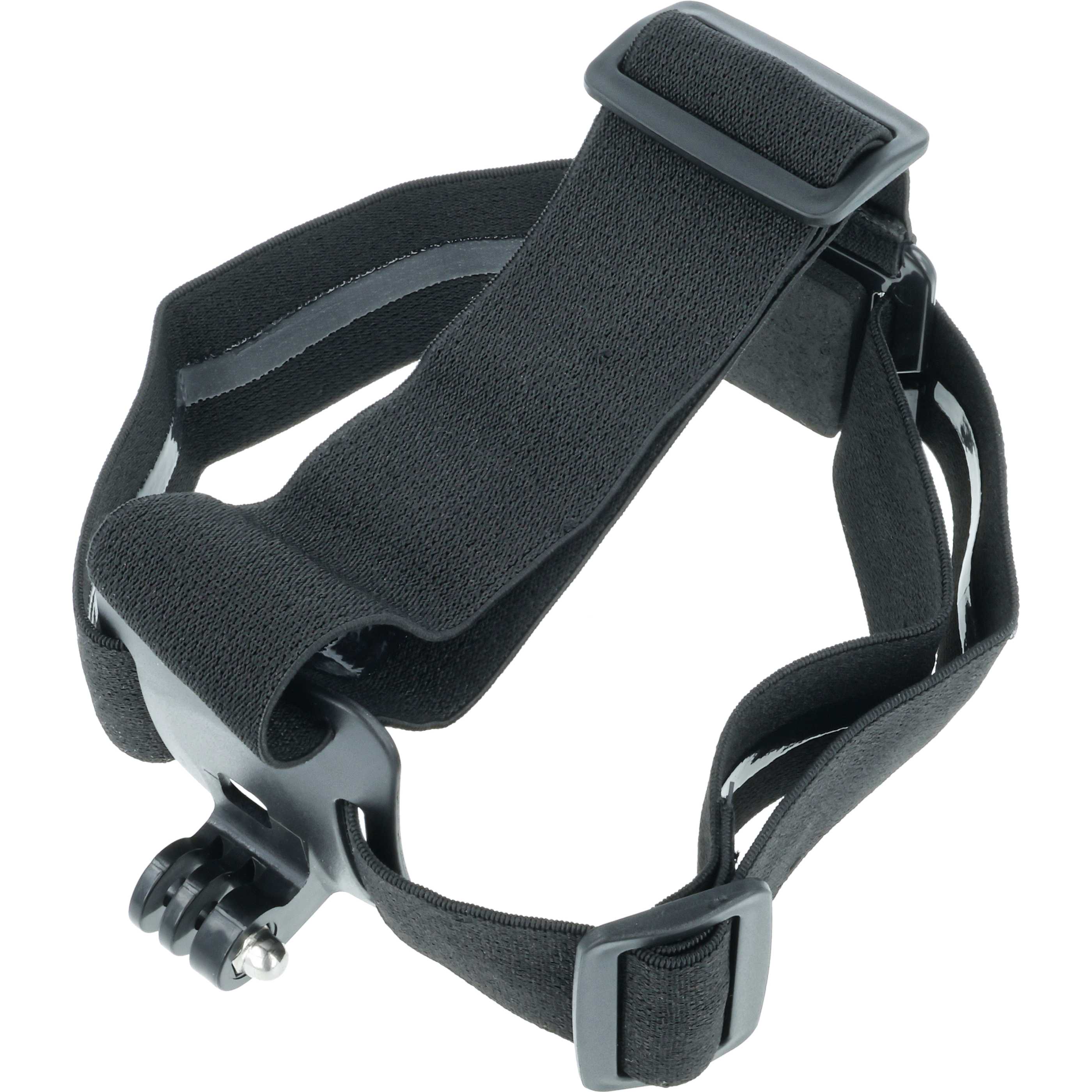 Kopfband passend für Garmin, GoPro Hero Action-Cam u.a. - Mit Antirutschbeschichtung, Schwarz
