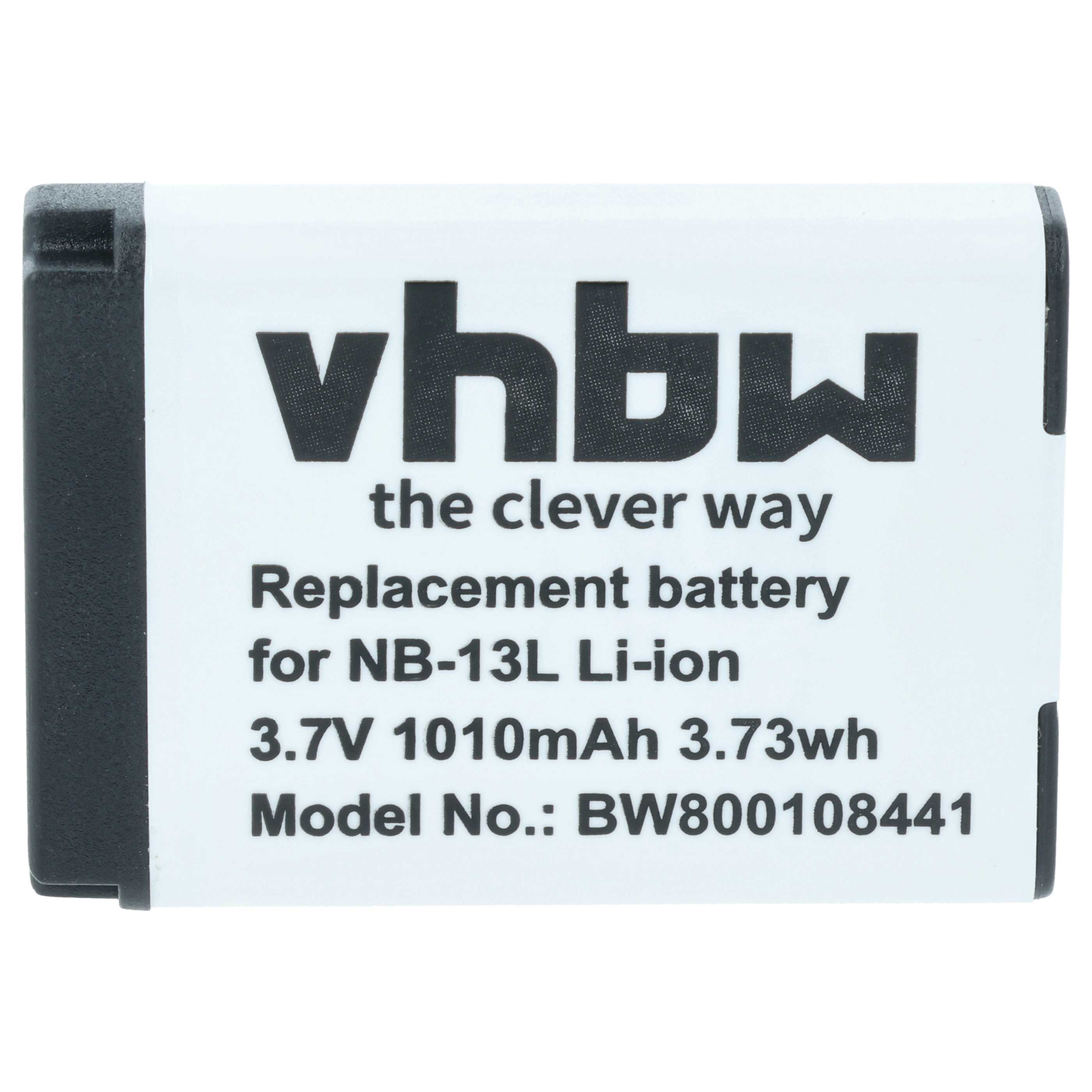 Batería reemplaza Canon NB-13L para cámara - 1010 mAh 3,7 V Li-Ion