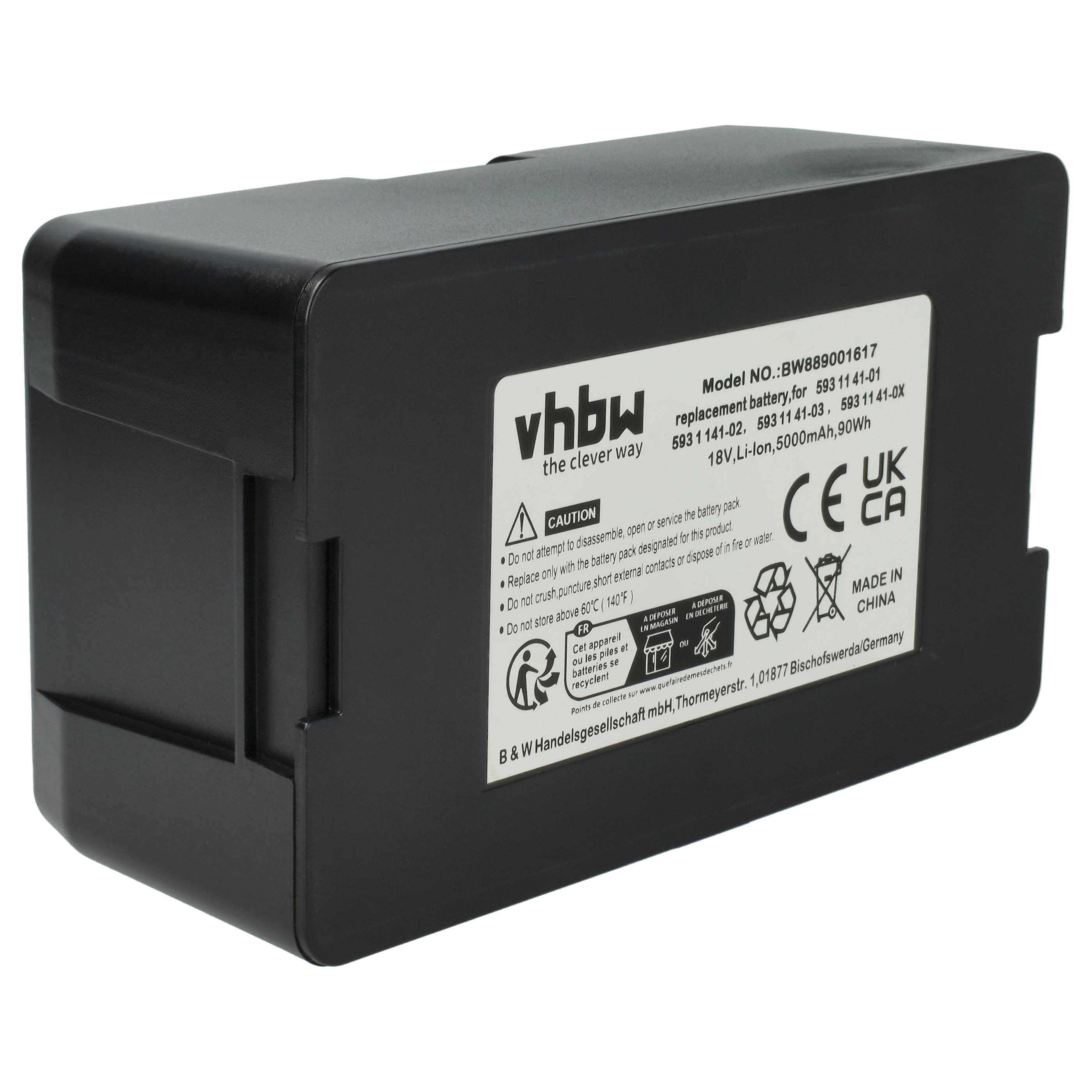 1x akumulator 5000 mAh, 1x kabel połączeniowy do robota McCulloch zamiennik Husqvarna 529 60 68-01