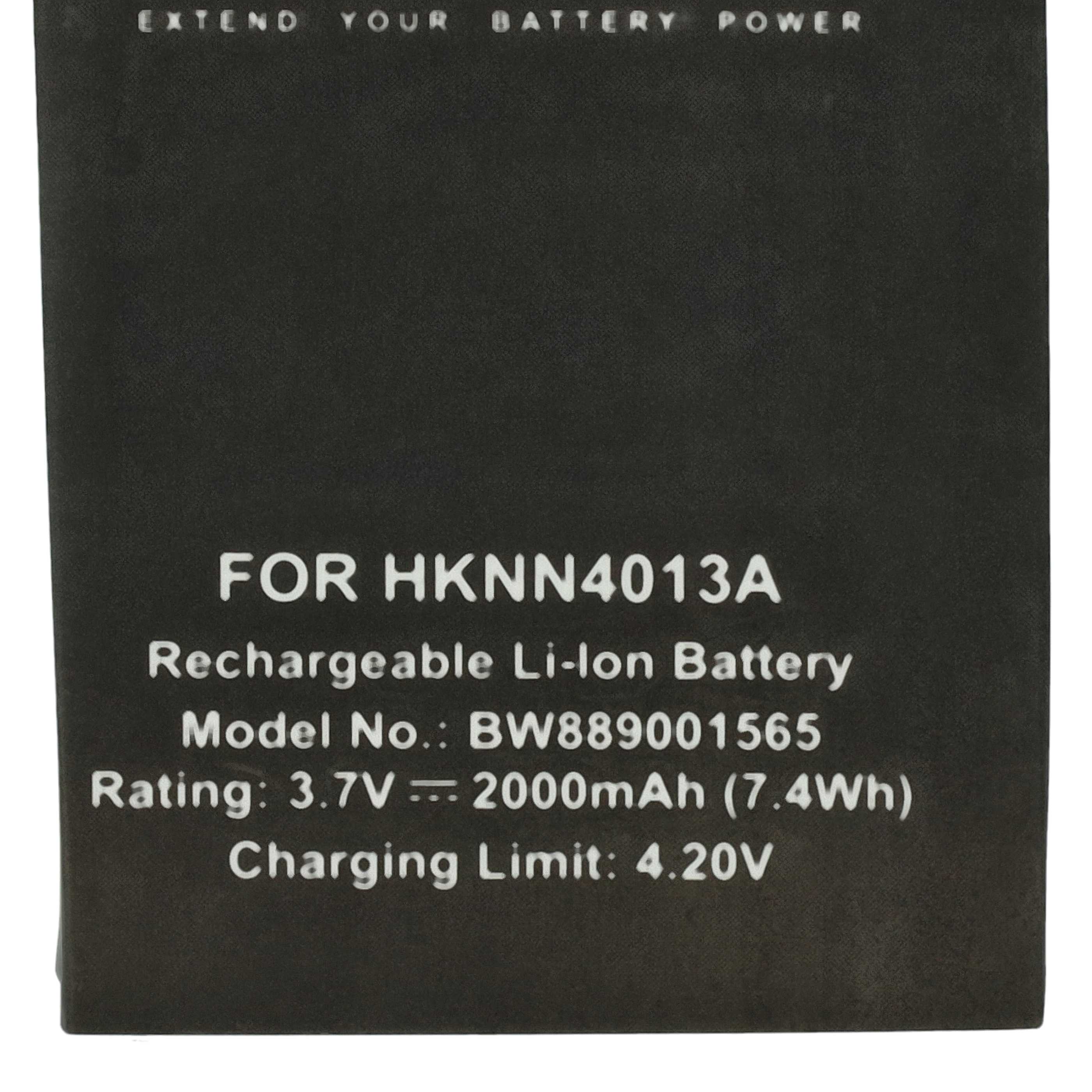 Radio 10x Battery replaces Motorola BT90, BT110, BT90, HKLN4440B, BT110, BT60 - 2000 mAh 3.7 V Li-polymer