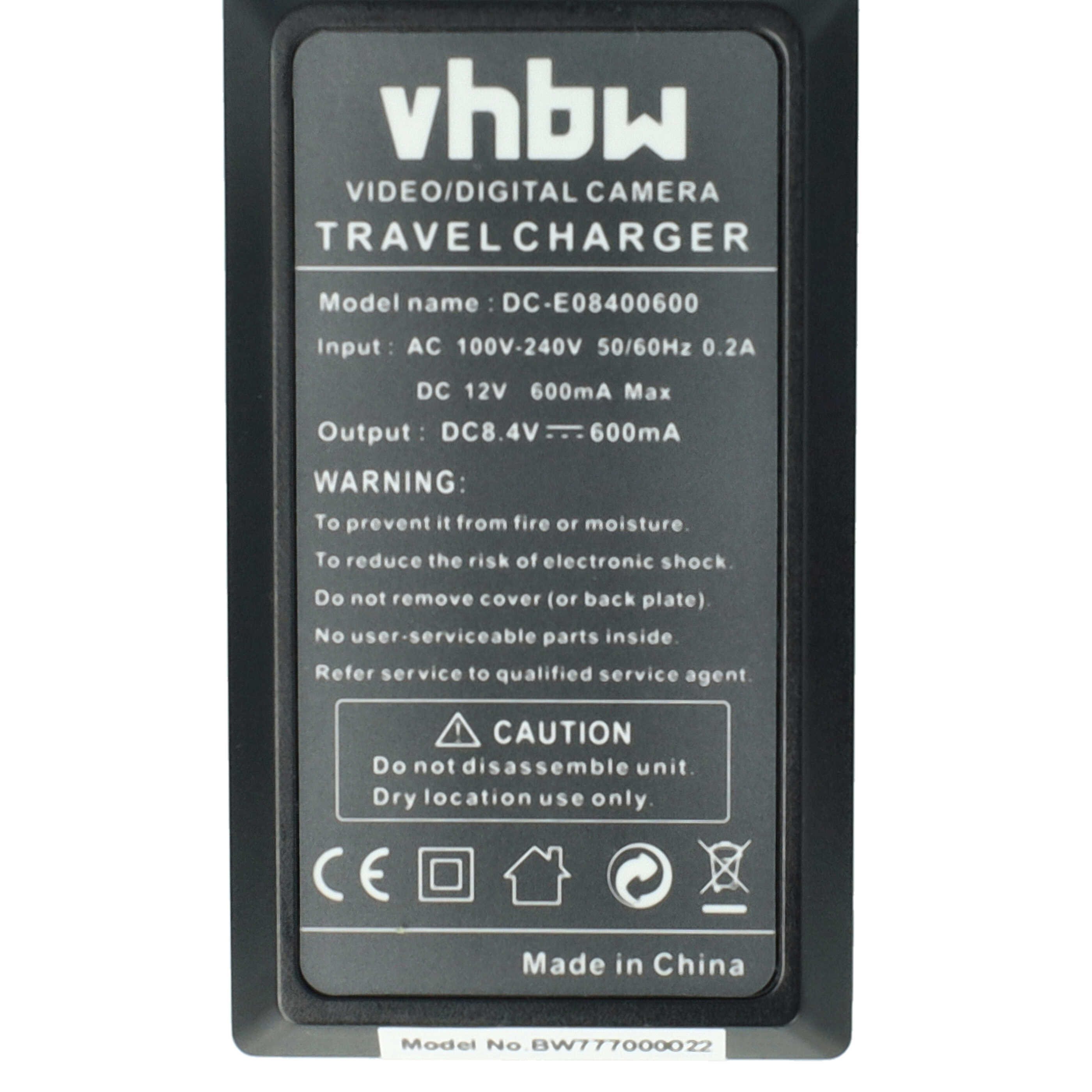 Battery Charger suitable for Olympus PSBLS1 Camera etc. - 0.6 A, 8.4 V