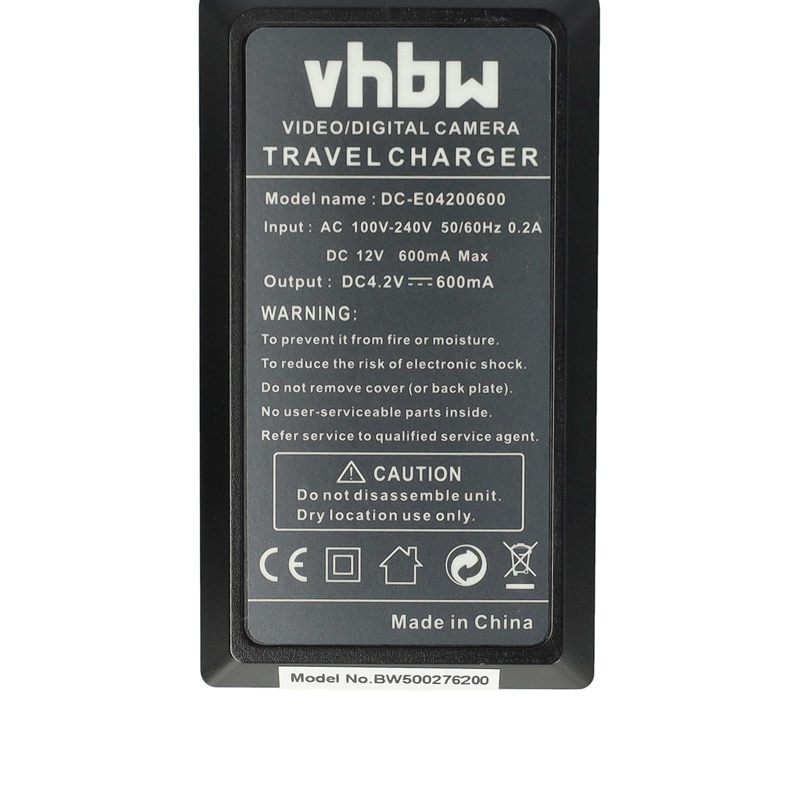 Battery Charger suitable for Fuji NP-70 Camera etc. - 0.6 A, 4.2 V
