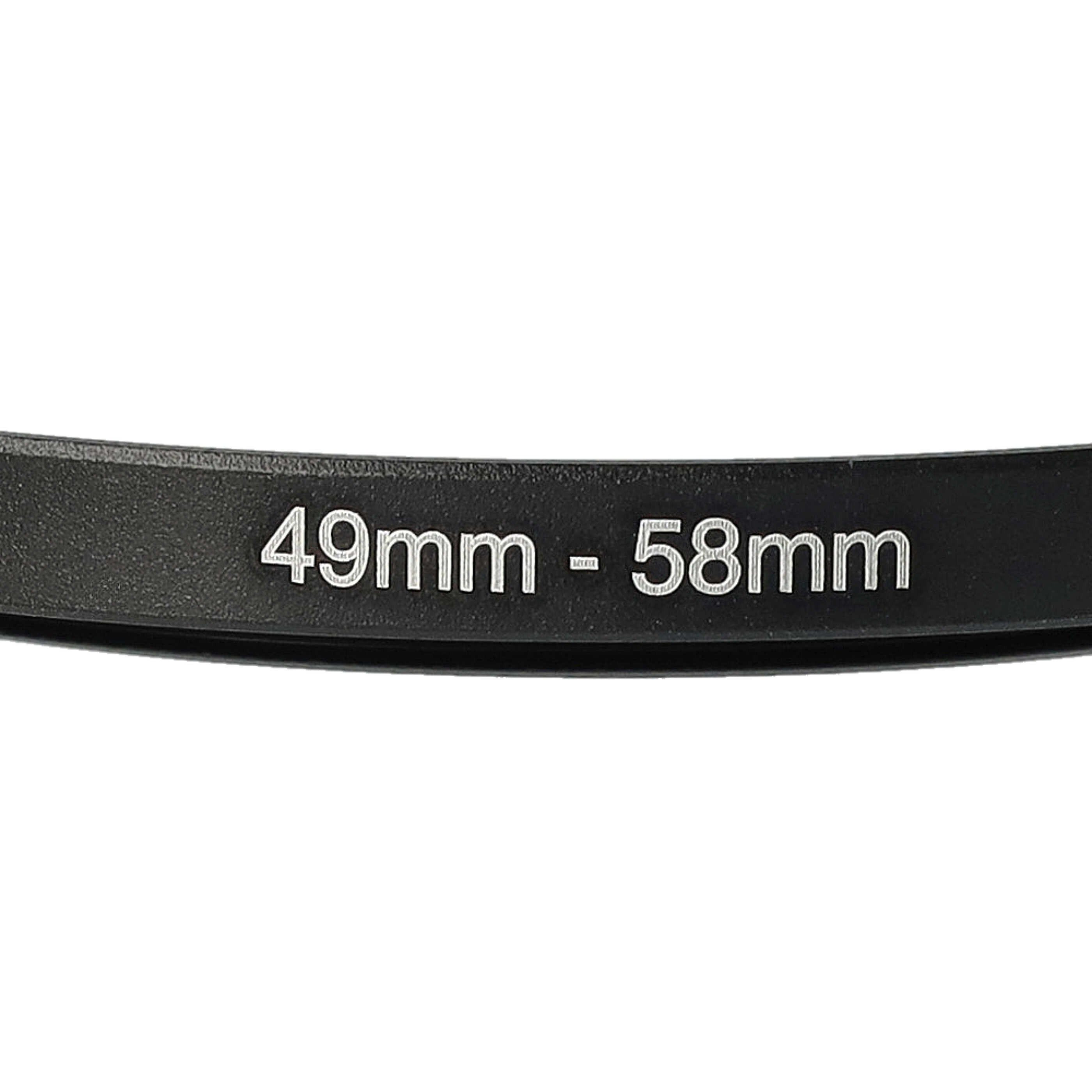 Step-Up Ring Adapter of 49 mm to 58 mmfor various Camera Lens - Filter Adapter