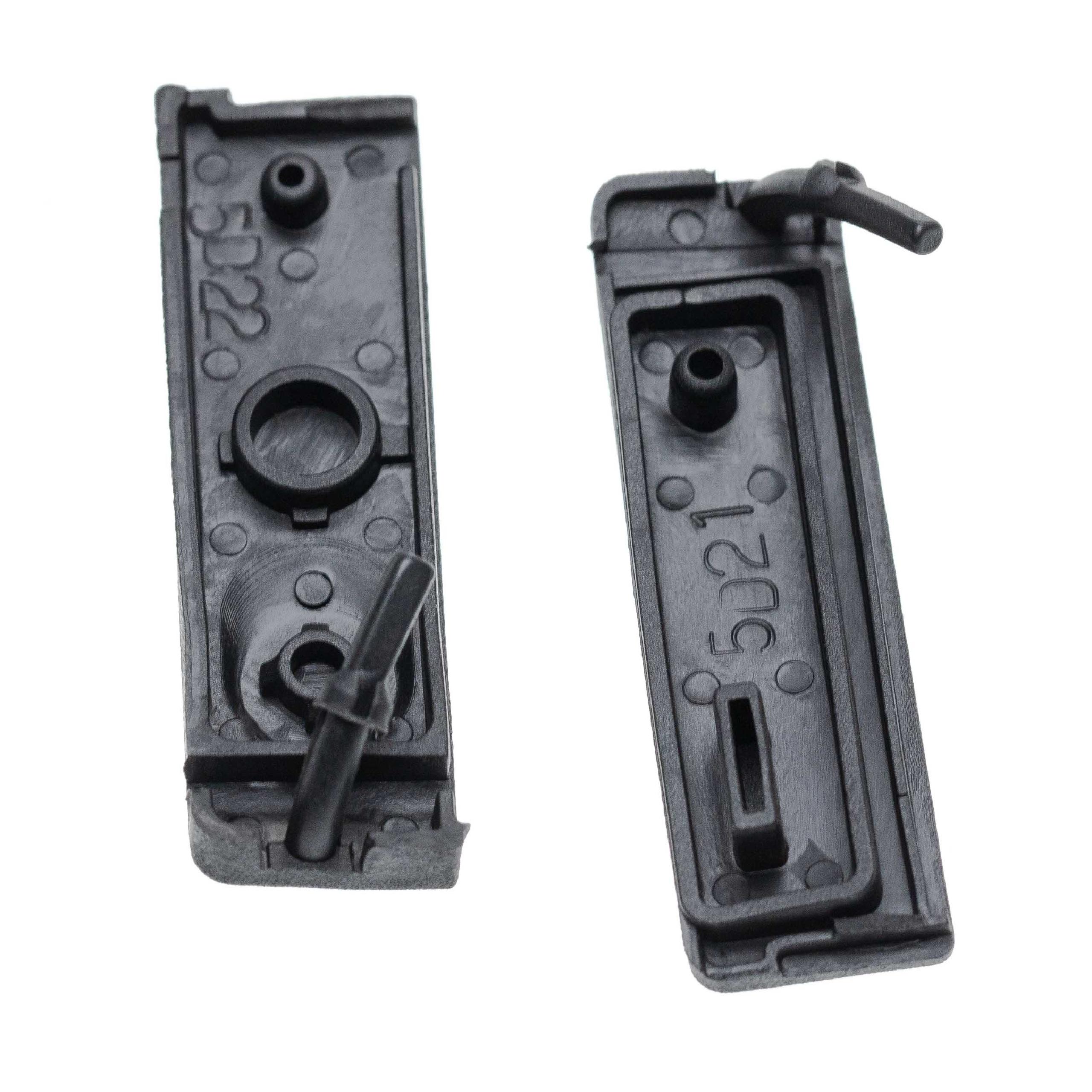 2x Cache-connecteurs pour appareil photo Canon EOS 5D Mark II - Capuchons de rechange, gomme, noir