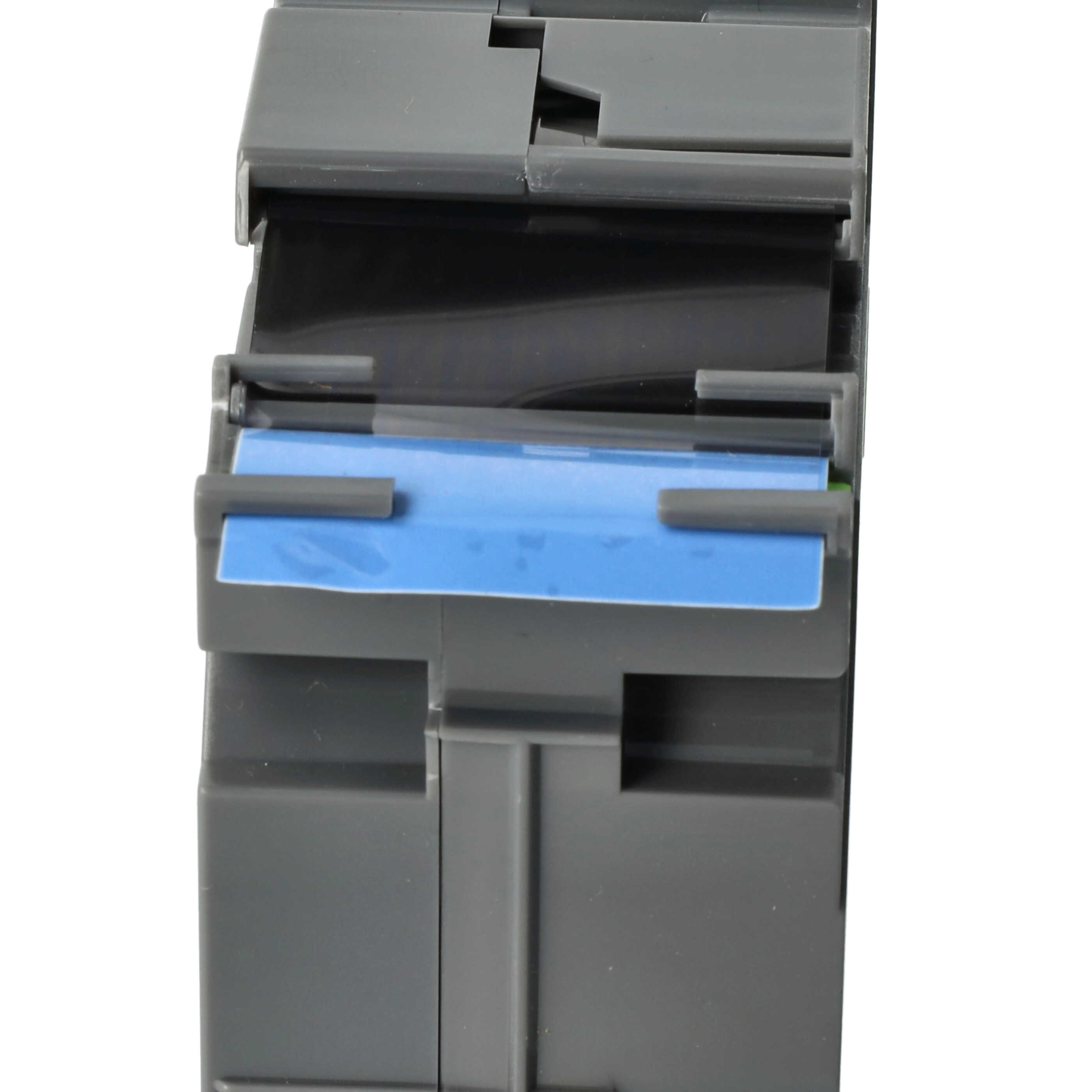 Label Tape as Replacement for Brother TZE-S561 - 36 mm Black to Blue, Extra Stark
