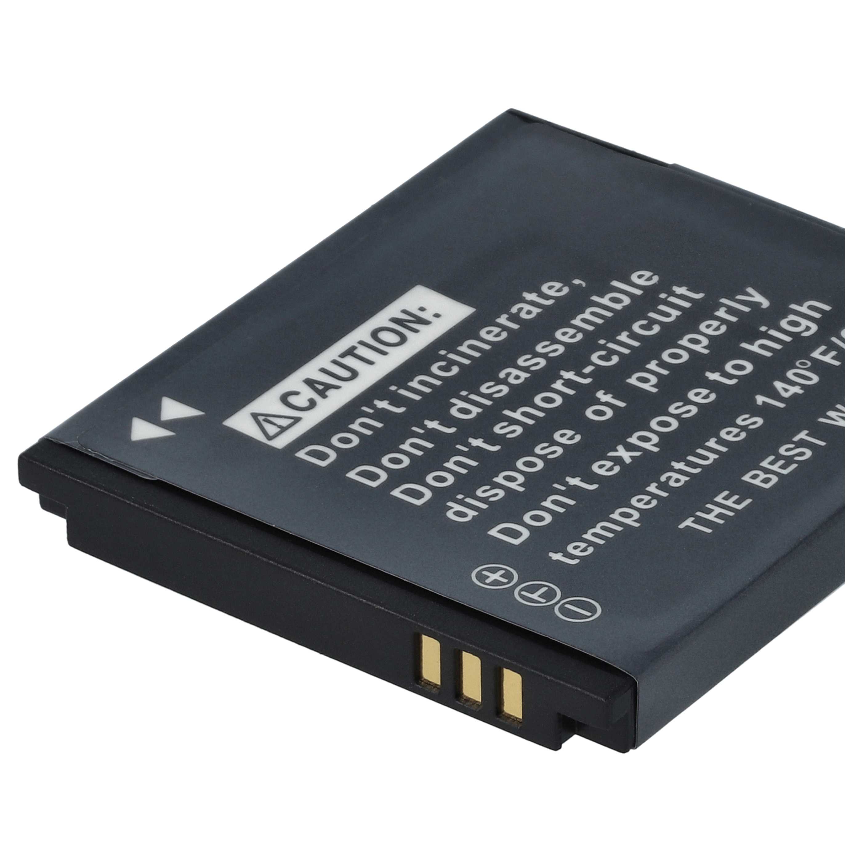 2x Battery replaces Samsung SLB-07A, SLB-07B - 550mAh, 3.6V, Li-Ion