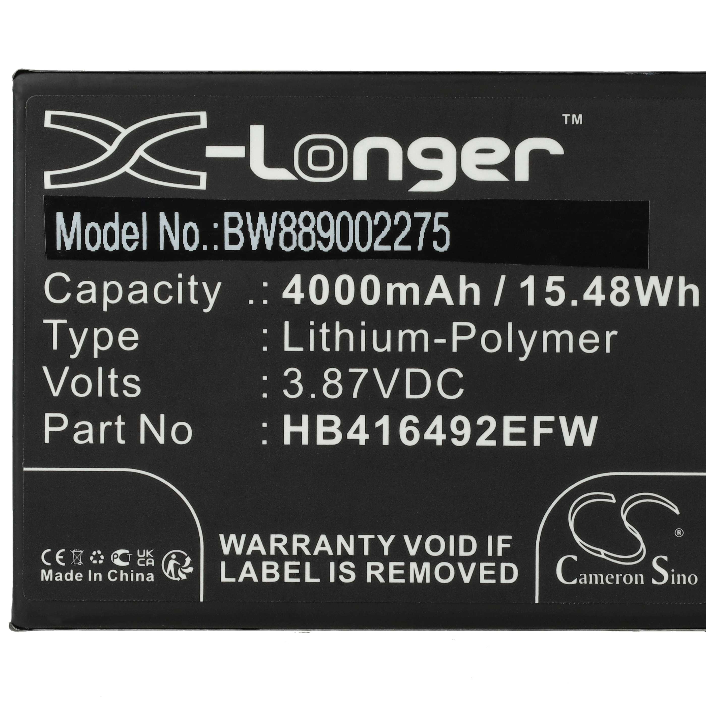 Akumulator do telefonu smartfona zamiennik Honor HB416492EFW - 4000 mAh 3,87 V LiPo
