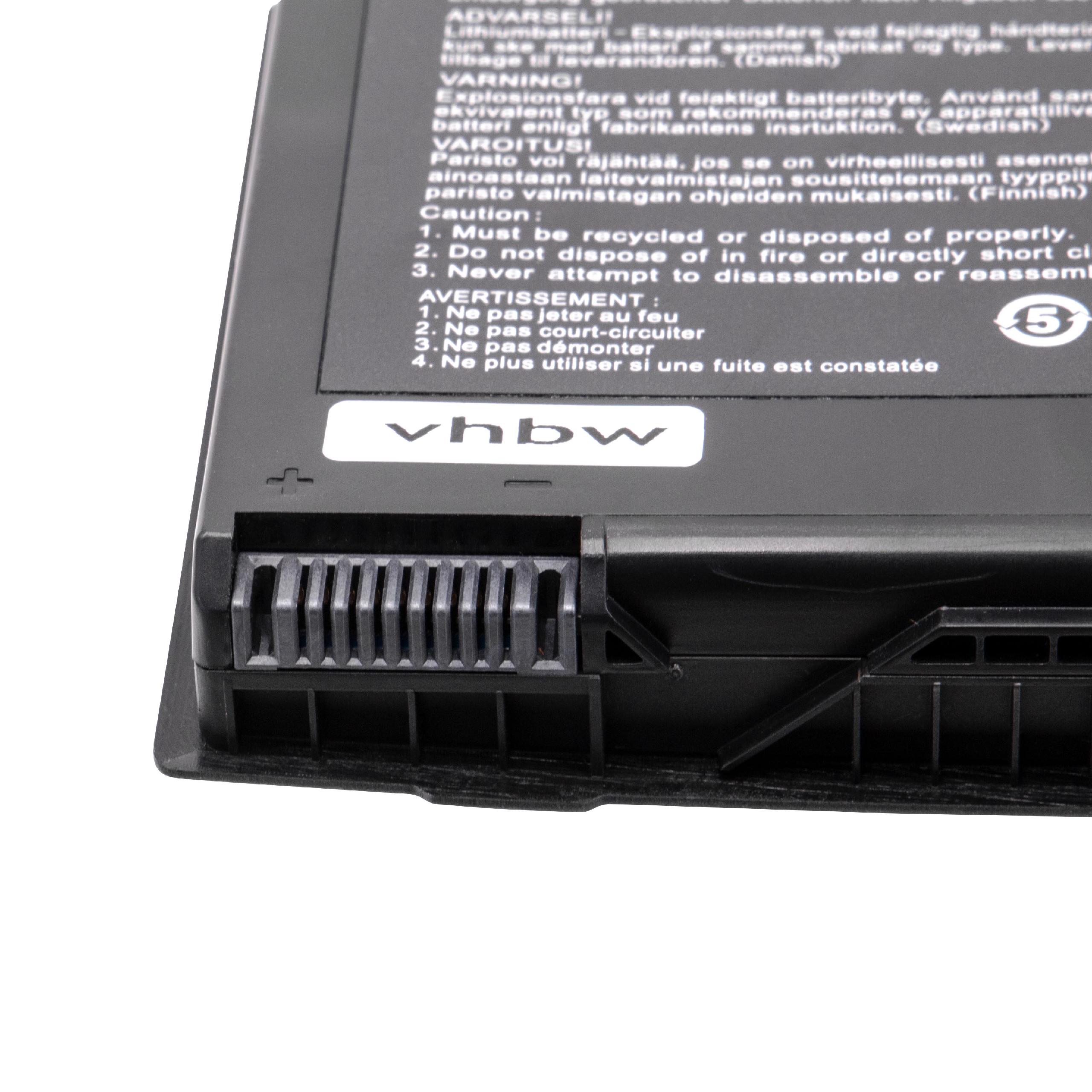 Batterie remplace Asus 0B110-00080000, A42-G55 pour ordinateur portable - 5200mAh 14,4V Li-ion, noir