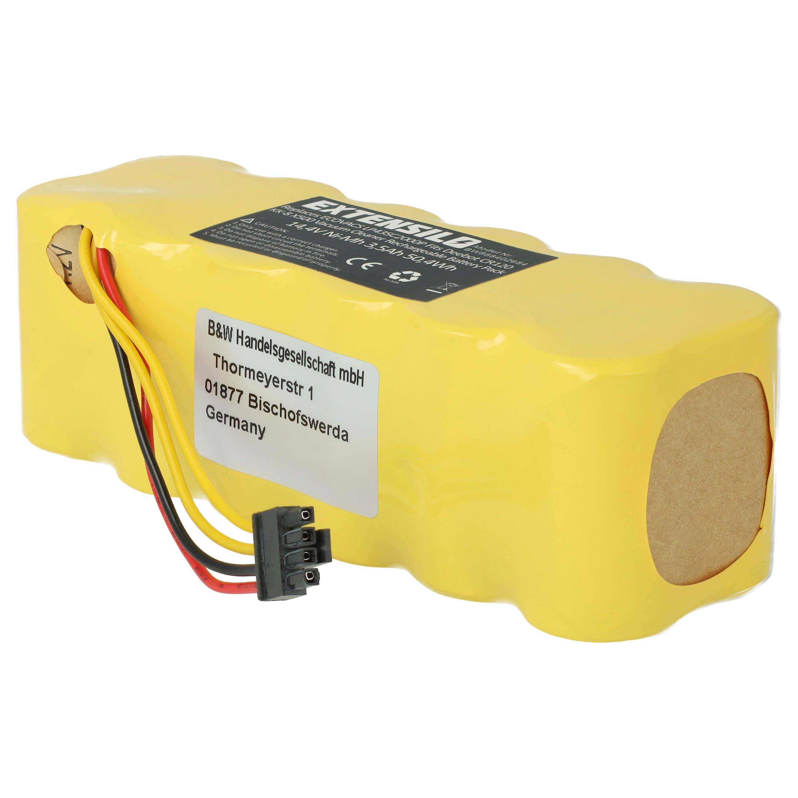 Batteria sostituisce Ariete AT5186005100 per aspirapolvere Profimaster - 3500mAh 14,4V NiMH